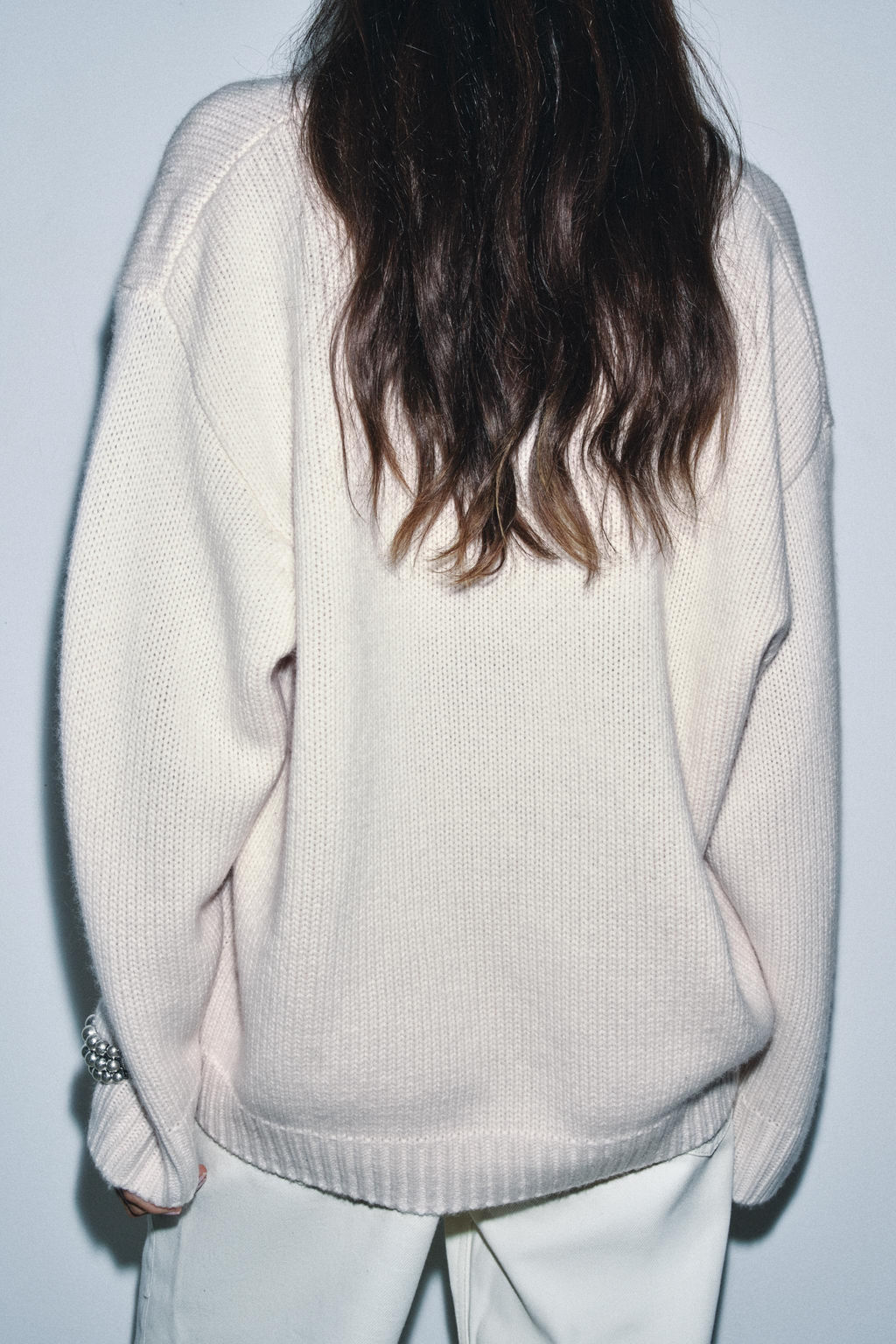 OVERSIZED WOOL AND CASHMERE SWEATER - Zara фото 6