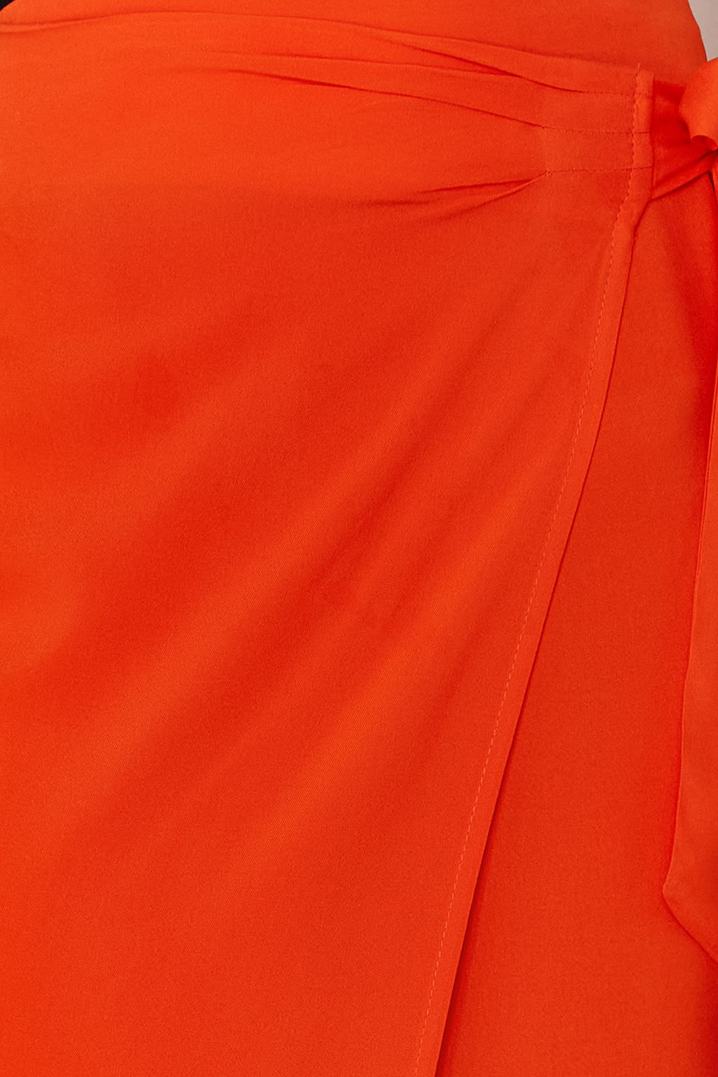 TRENDYOLMILLA Yag Yesili Baglamal? Kruvaze Kapama Viskon Kumasl? Maxi Boy Dokuma Etek TWOSS24ET00006 фото 5