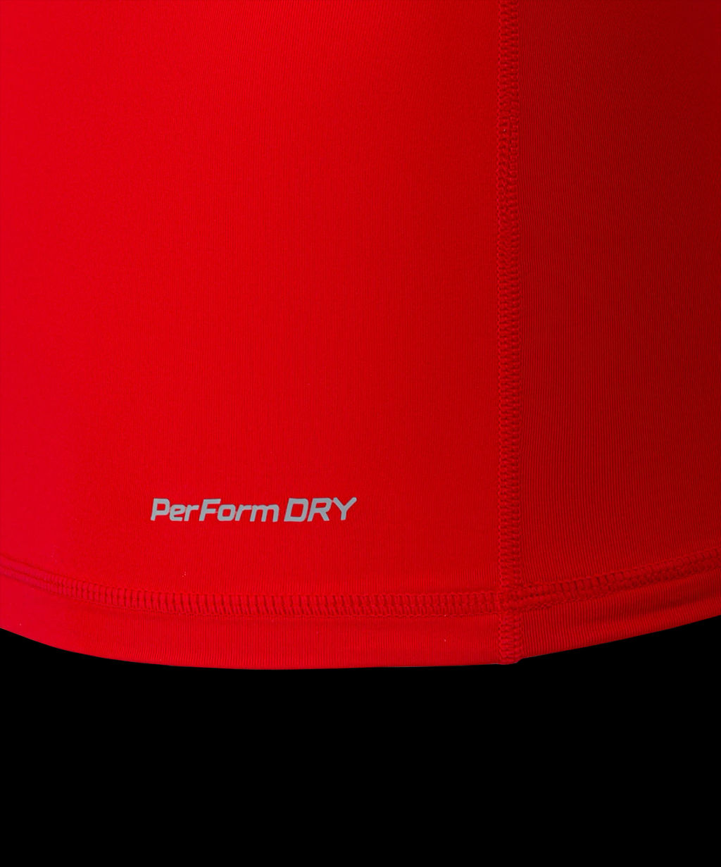 Футболка компрессионная JOGEL PerFormDRY Baselayer Tee SS 2, красный  фото 4