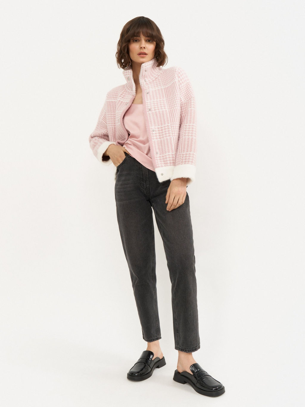 Conso/KPS 210707 - rose Бомбер Трикотажный  фото 3