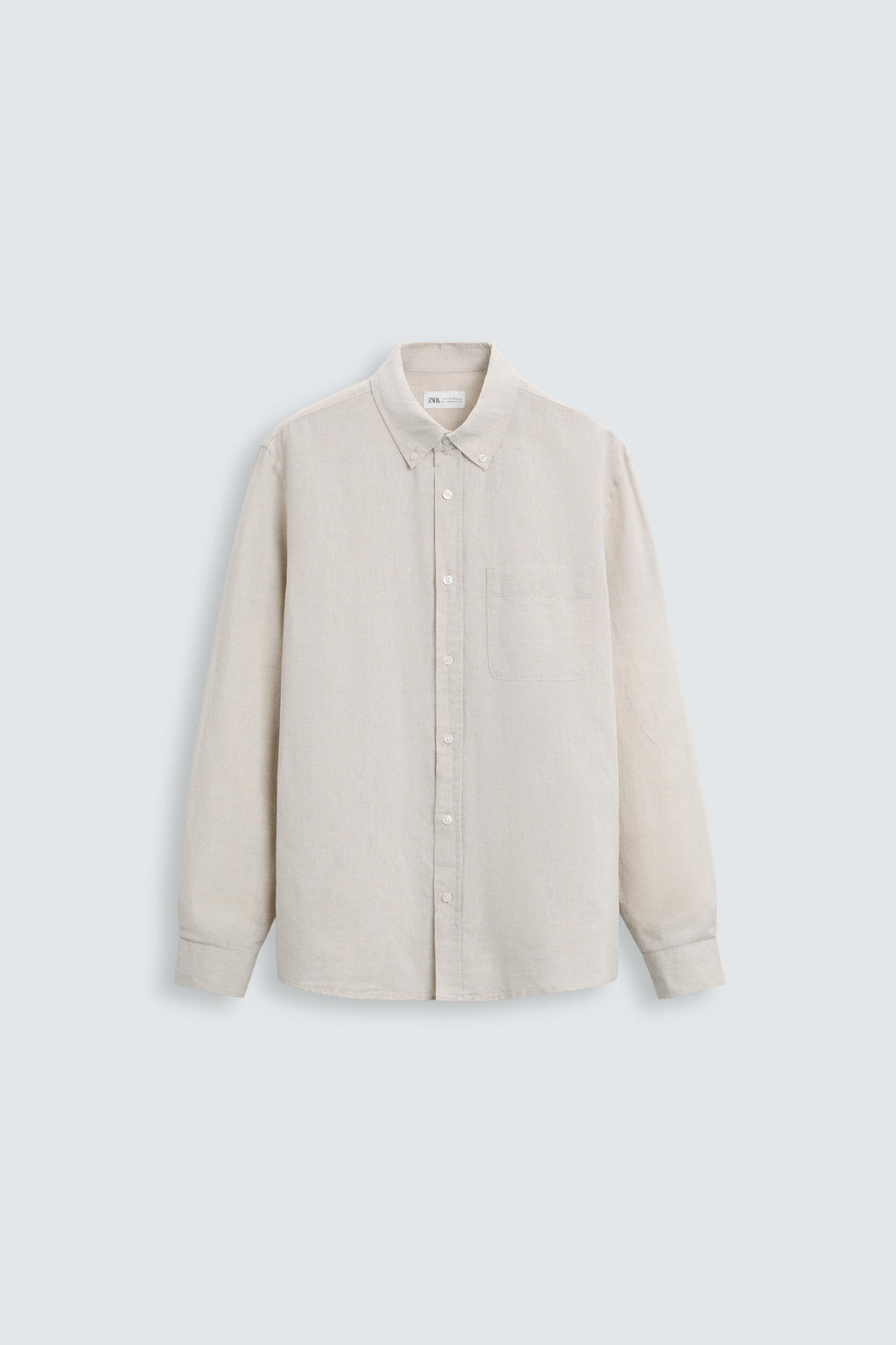 COTTON - LINEN SHIRT - Zara фото 5