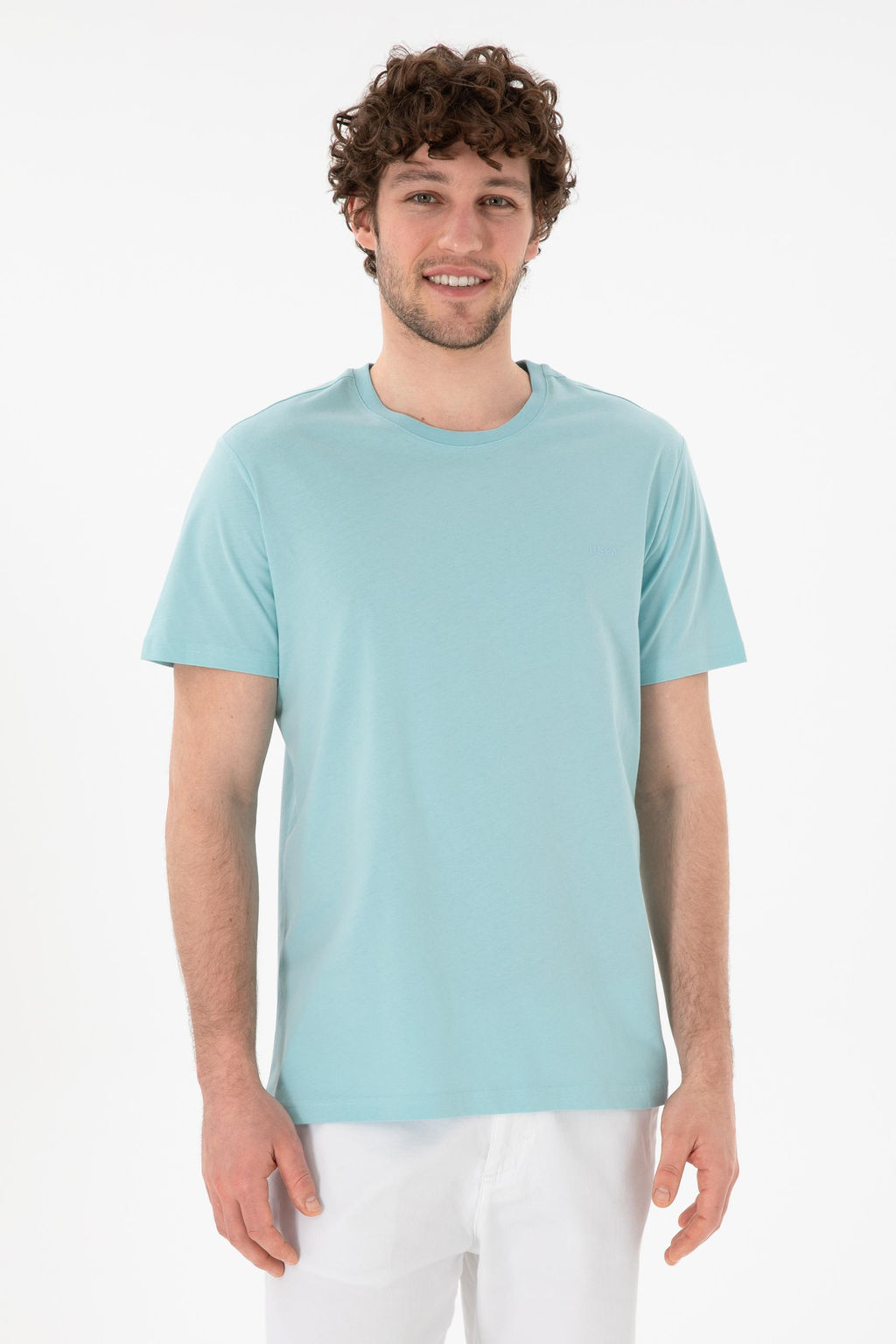 Erkek Regular Fit Bisiklet Yaka Aqua Basic Ti__rt Sepette S_rpriz _ndirim - U.s. polo assn фото 2