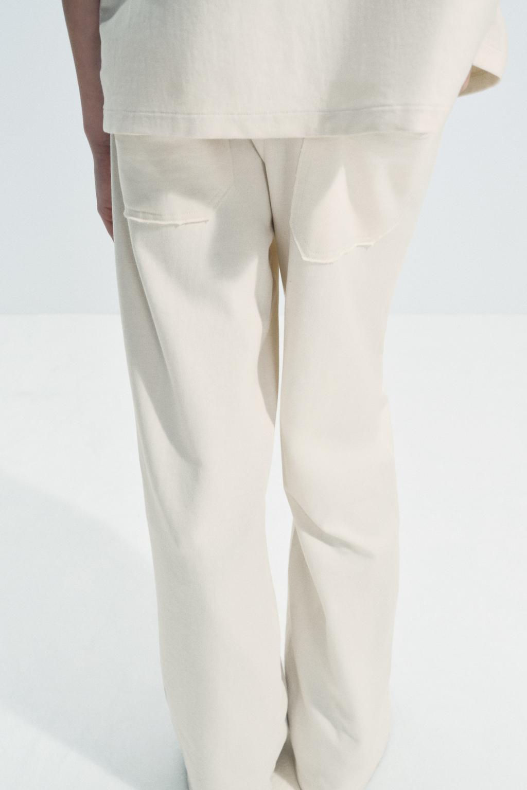 COTTON STRAIGHT-LEG TROUSERS - Zara фото 3