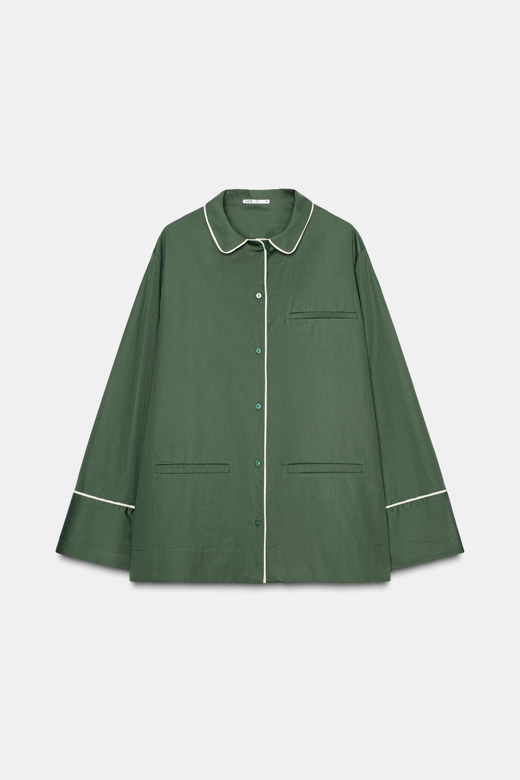 CONTRAST POPLIN SHIRT - Zara фото 5
