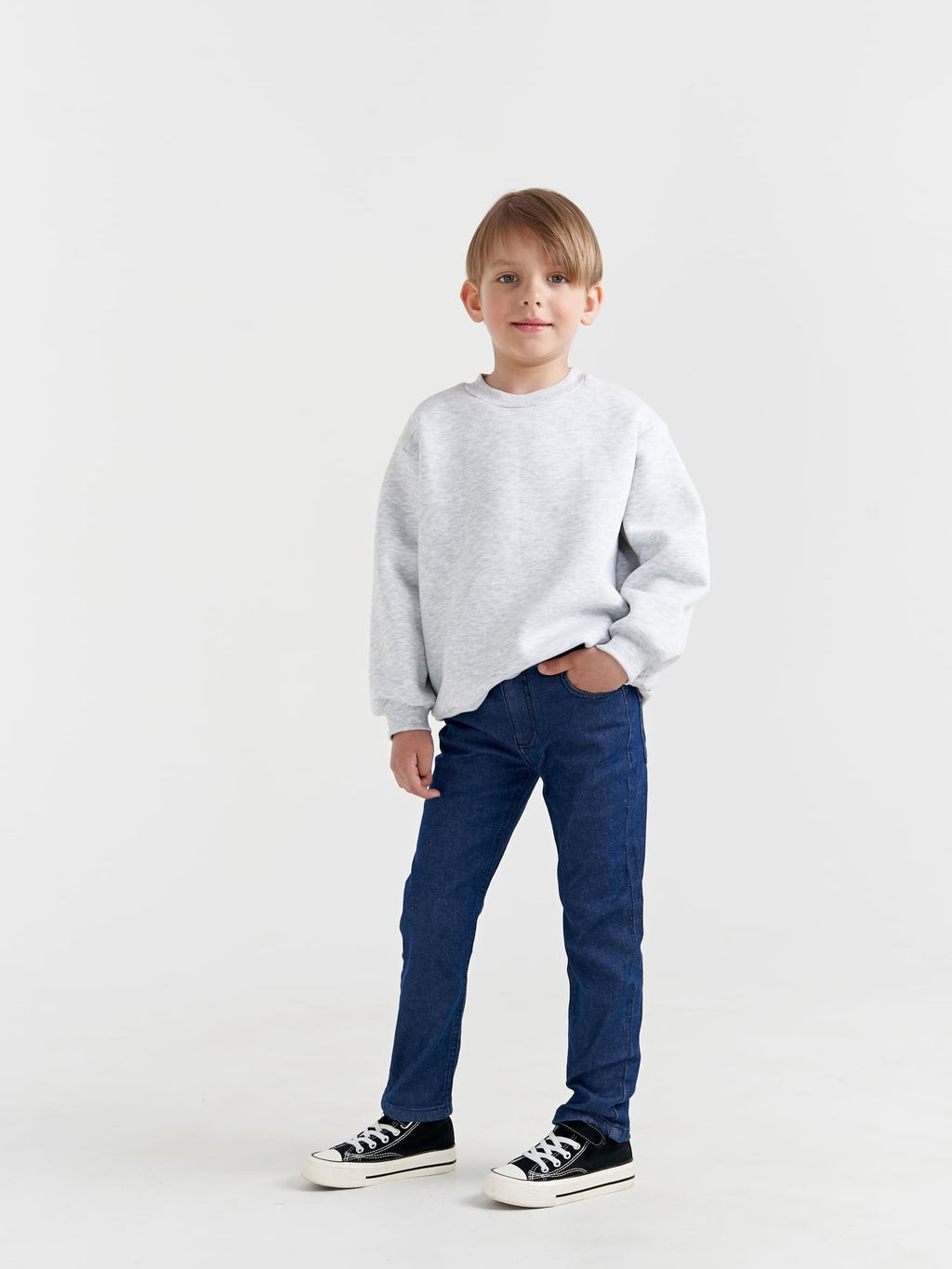 Джинсы зауженные Темно-синие - Bungly фото 5