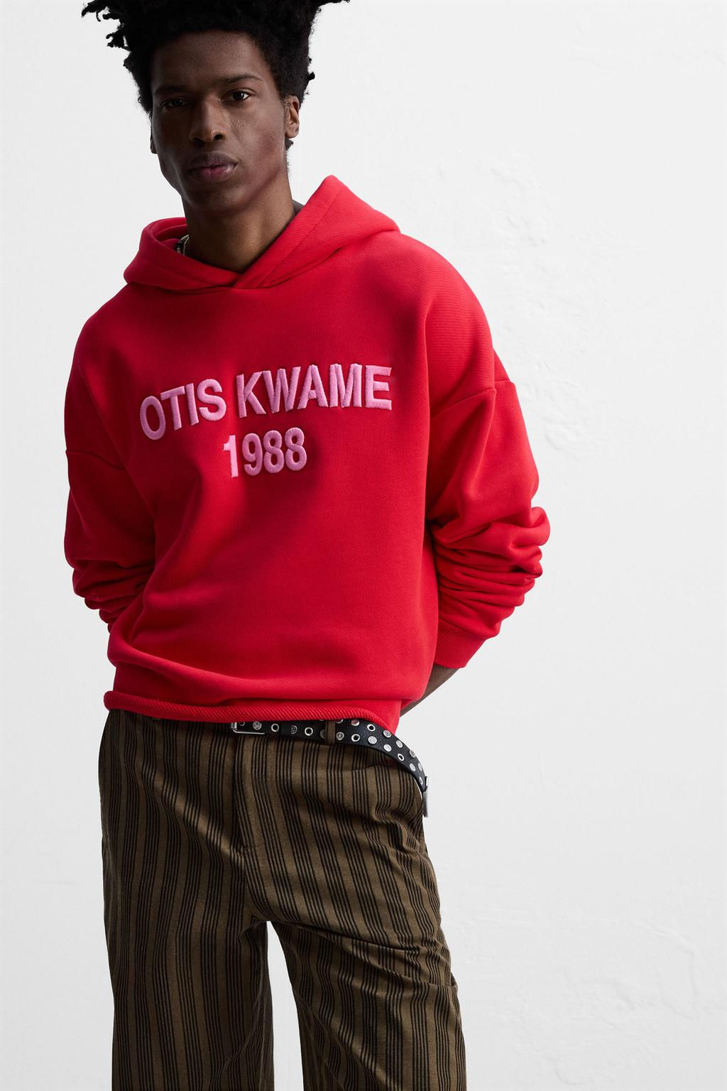 EMBROIDERED HOODIE  OTIS KWAME KYE QUAICOE - Zara фото 7