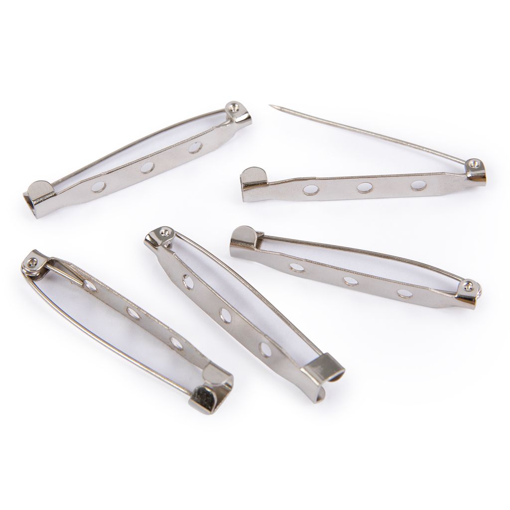 Zlatka Заготовки для броши DC-316 4 см 50 шт 3 шт №02 под никель