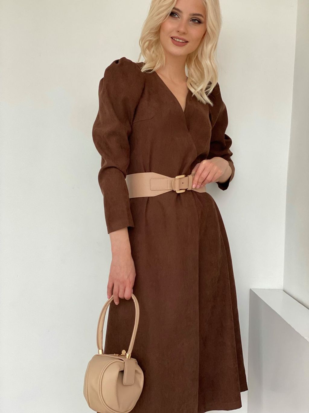 Платье с запахом черное - Martichelli фото 20