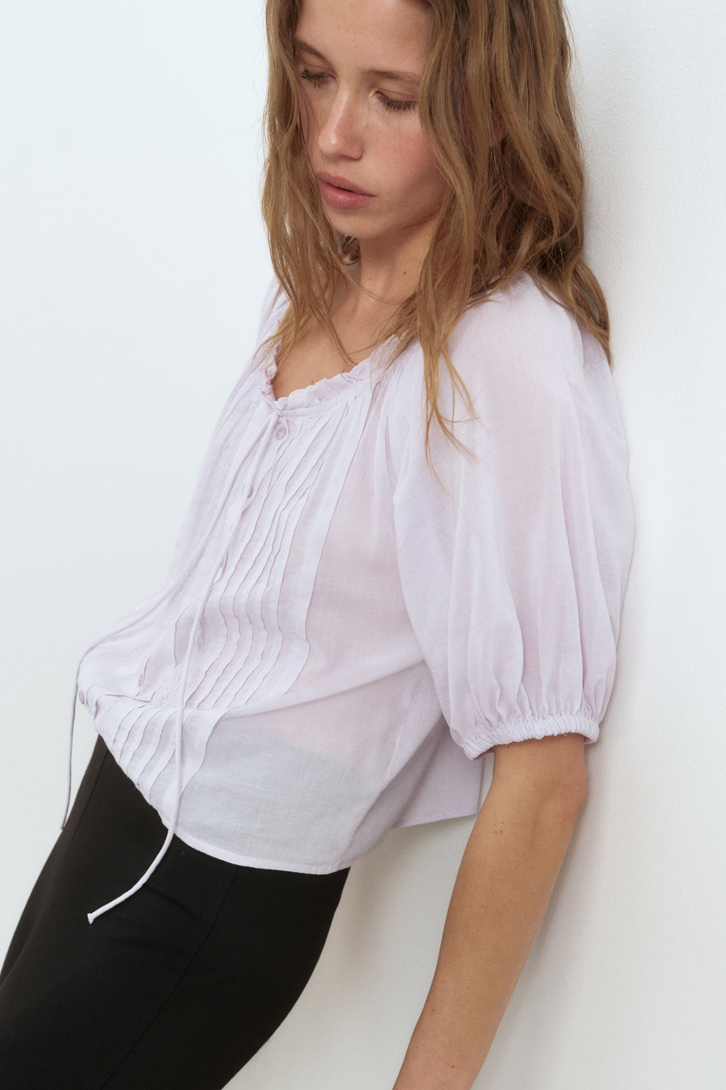 Blusa con jaretas - H&m фото 8