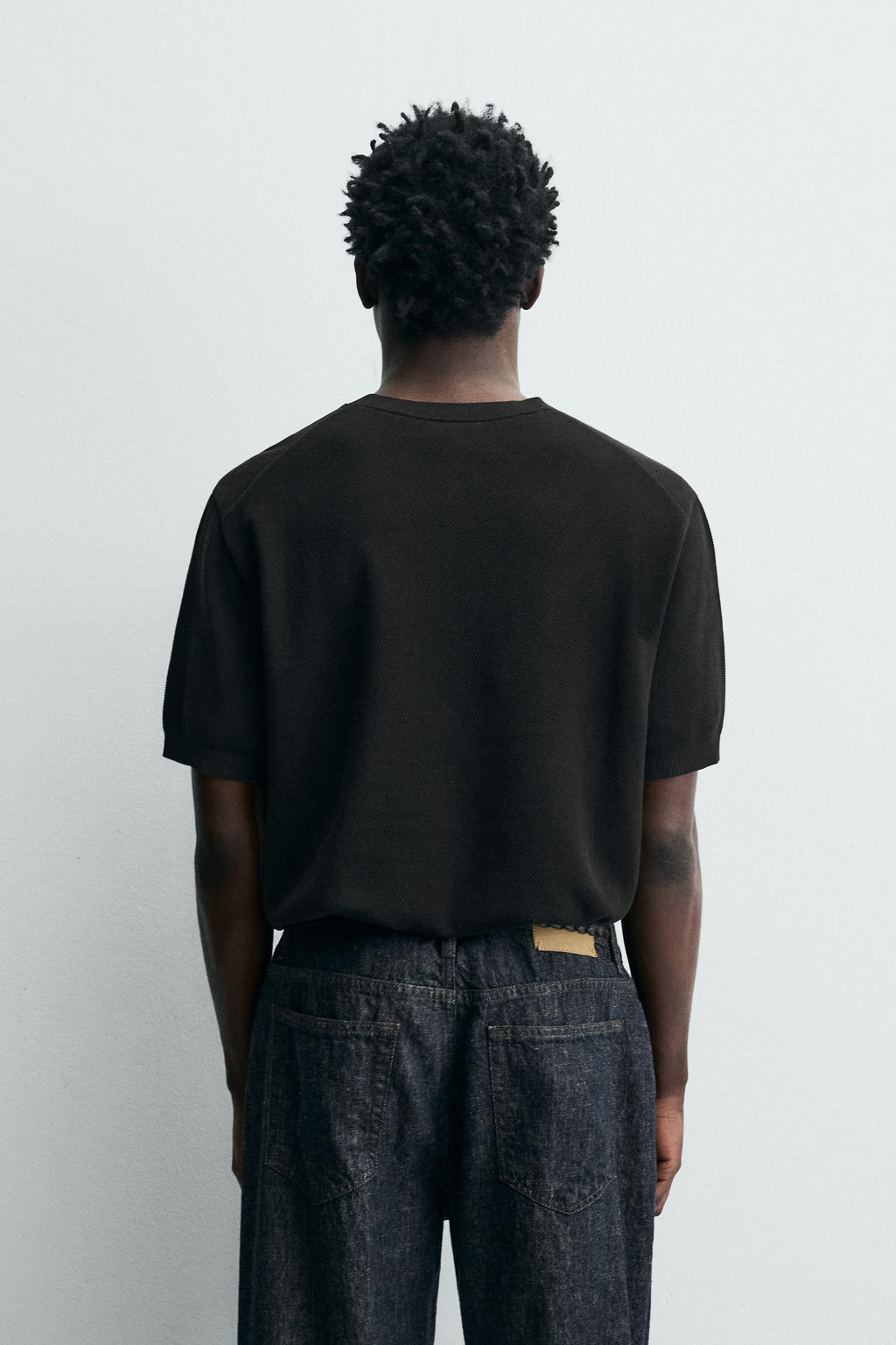 CAMISETA PUNTO RELAXED FIT / Chocolate