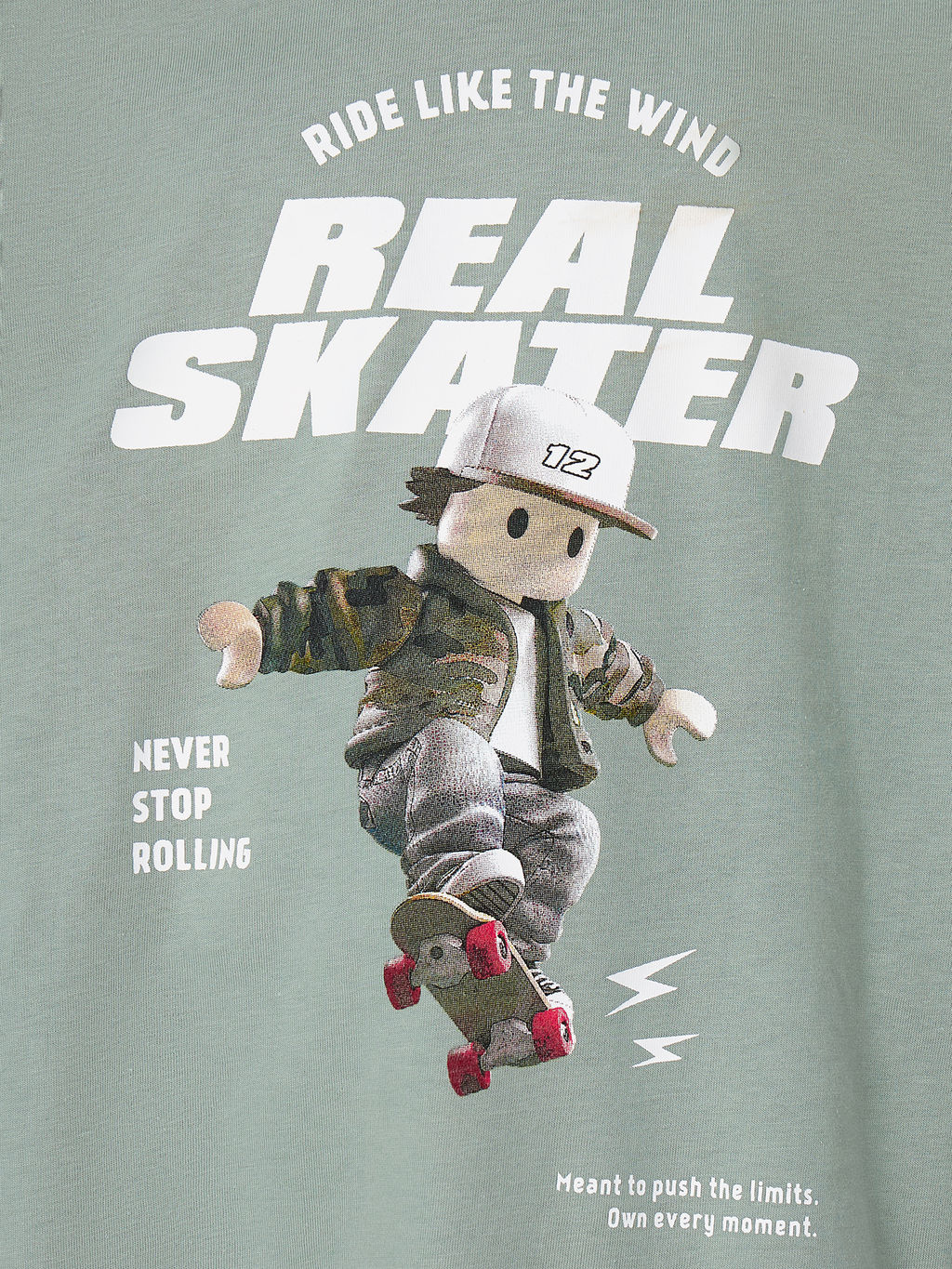 Комплект для мальчиков зеленый с надписью Real skater - Mark formelle фото 8