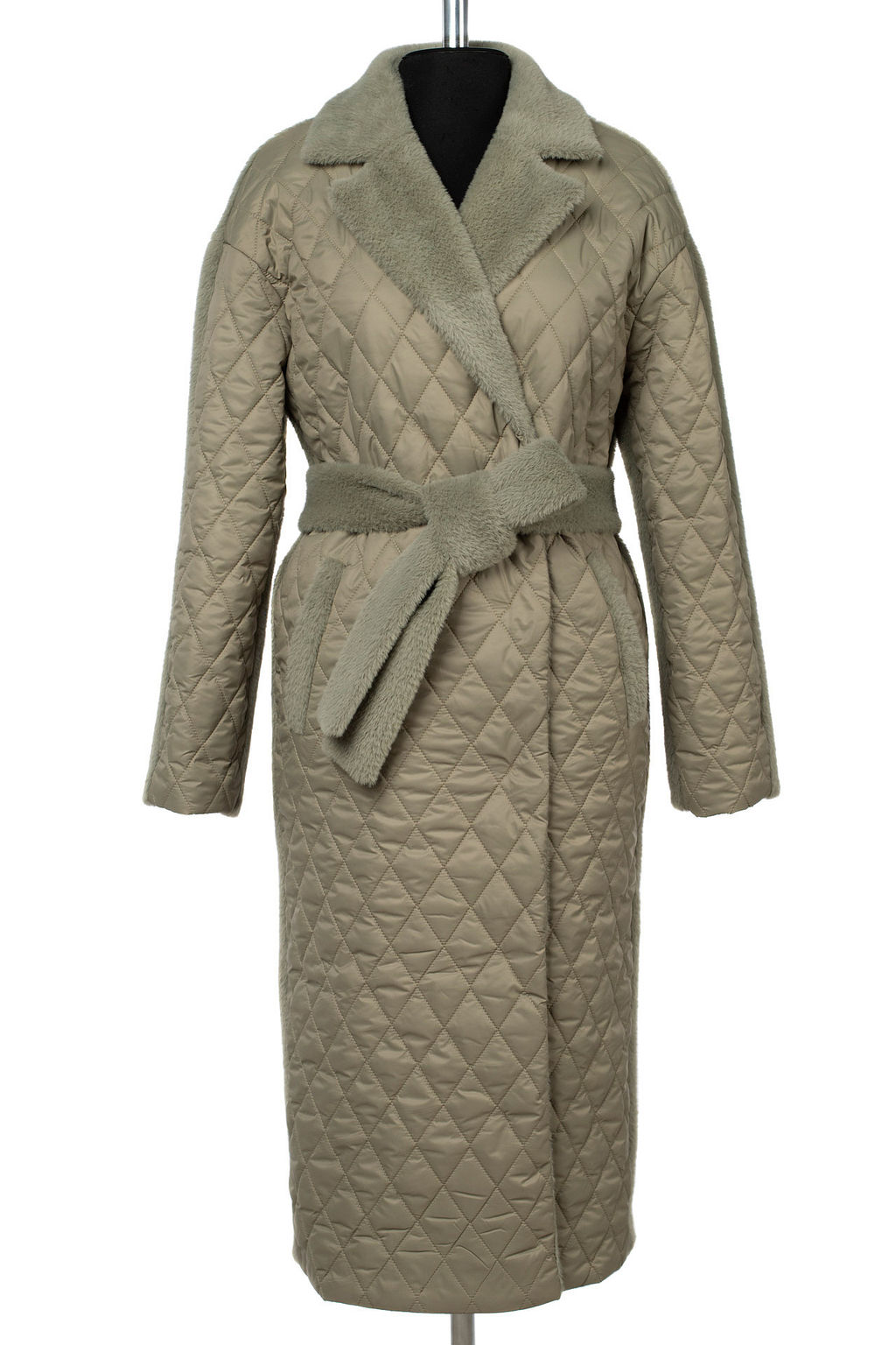 Пальто женское демисезонное (пояс) - El podio фото 8