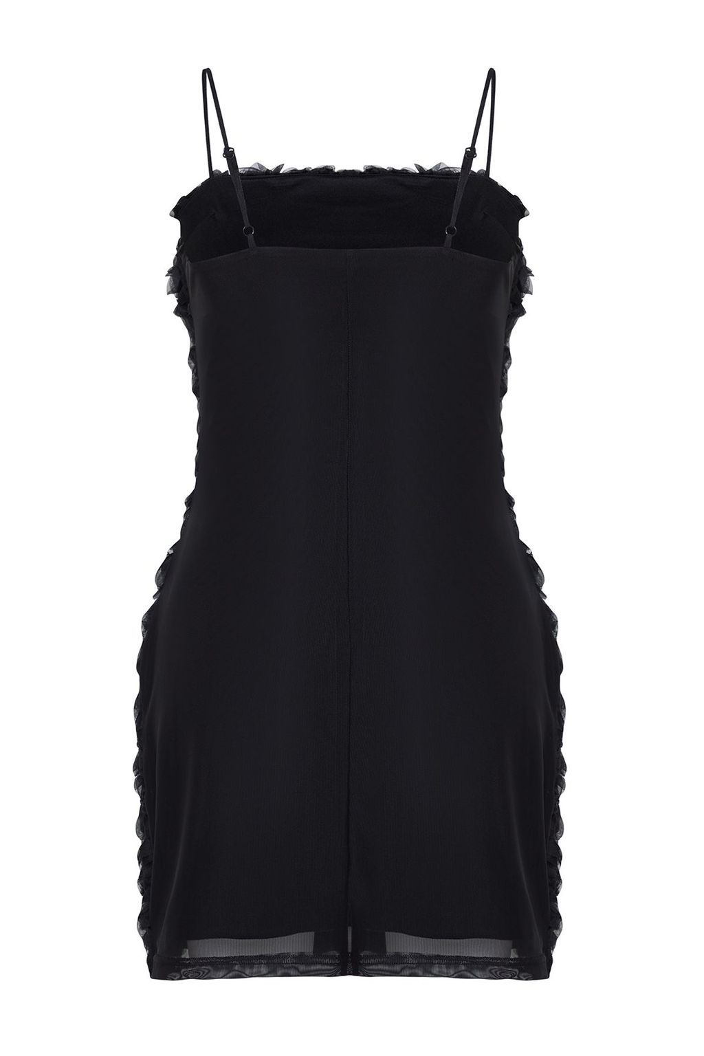 TRENDYOLMILLA Beyaz 3 Boyutlu Gul Aplike Detayl? Dugun/Nikah S?k Abiye Elbise TPRSS25EL00018 фото 11