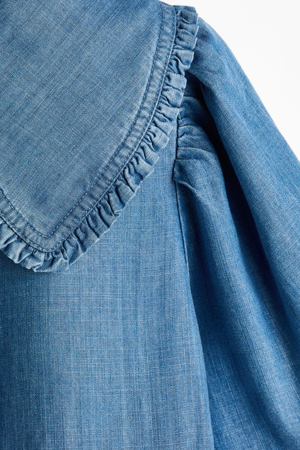 Blusa denim con lazadas - H&m фото 5