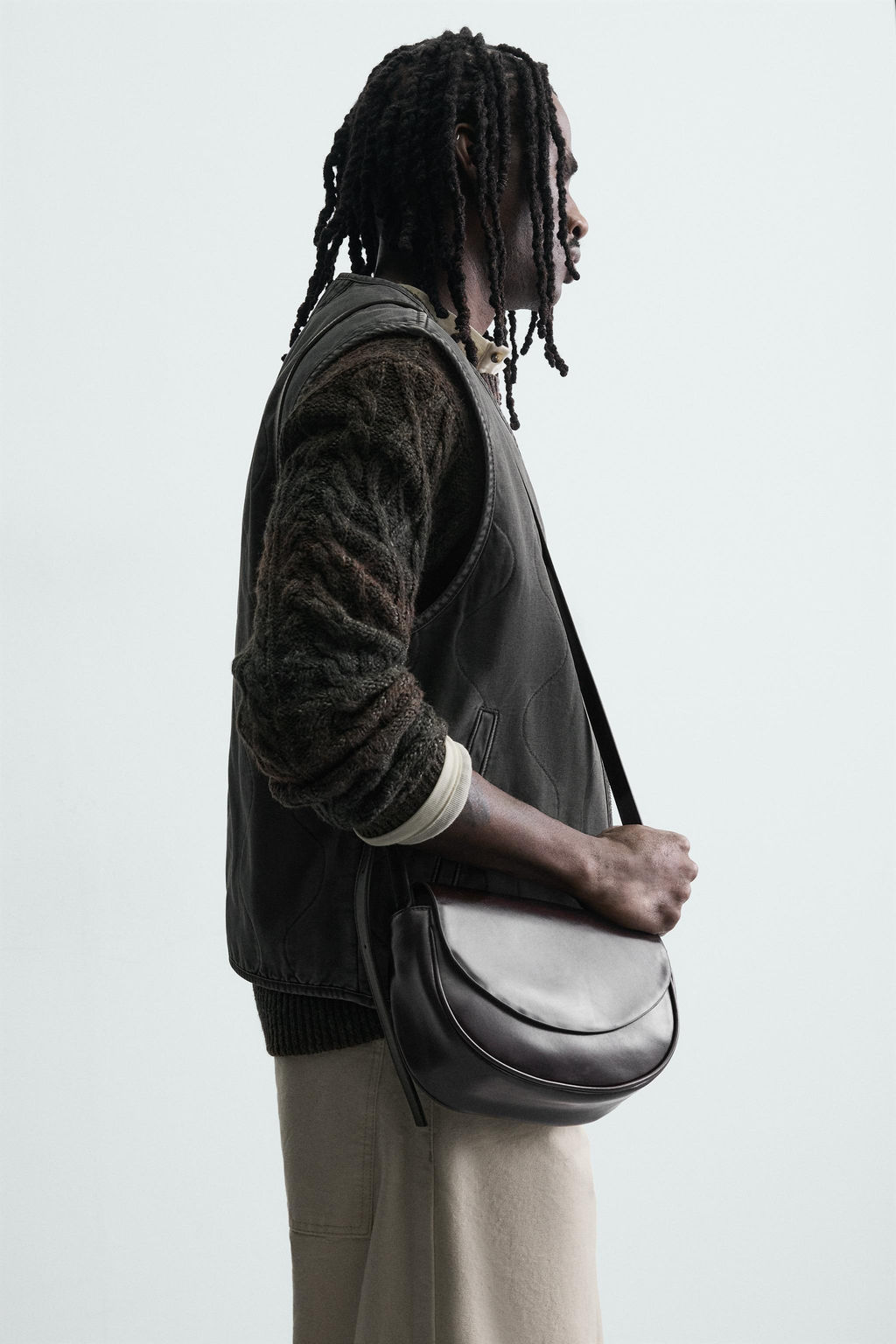 WASHED TOPSTITCHED WAISTCOAT - Zara фото 5