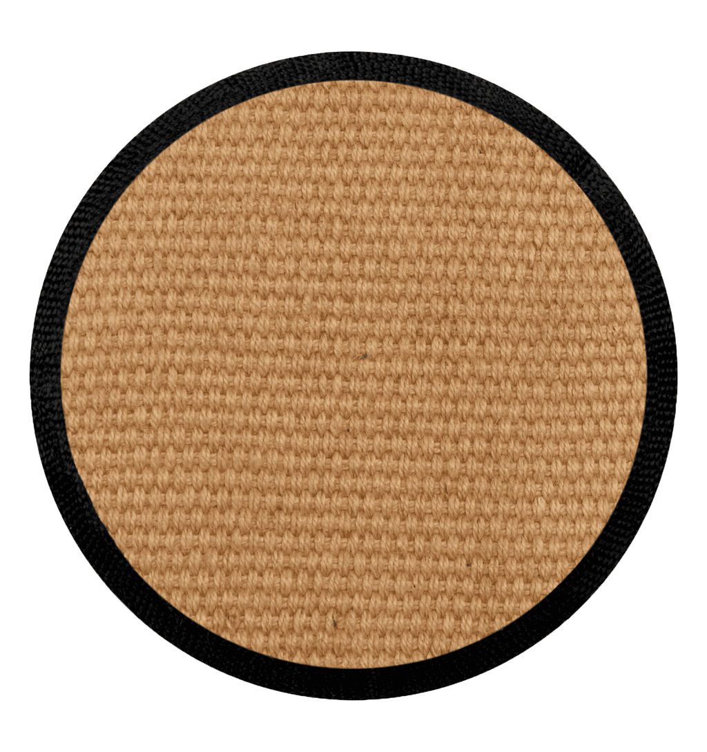 Джутовая фрисби с черной окантовкой (натуральная) EIP-4418 EIP-4418
