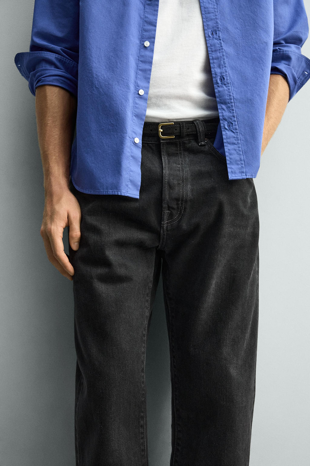 JEANS STRAIGHT FIT / Negro