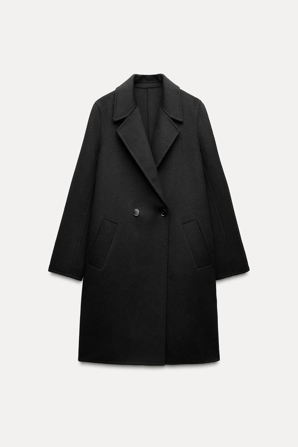 WOOL BLEND DOUBLE-BREASTED COAT - Zara фото 3