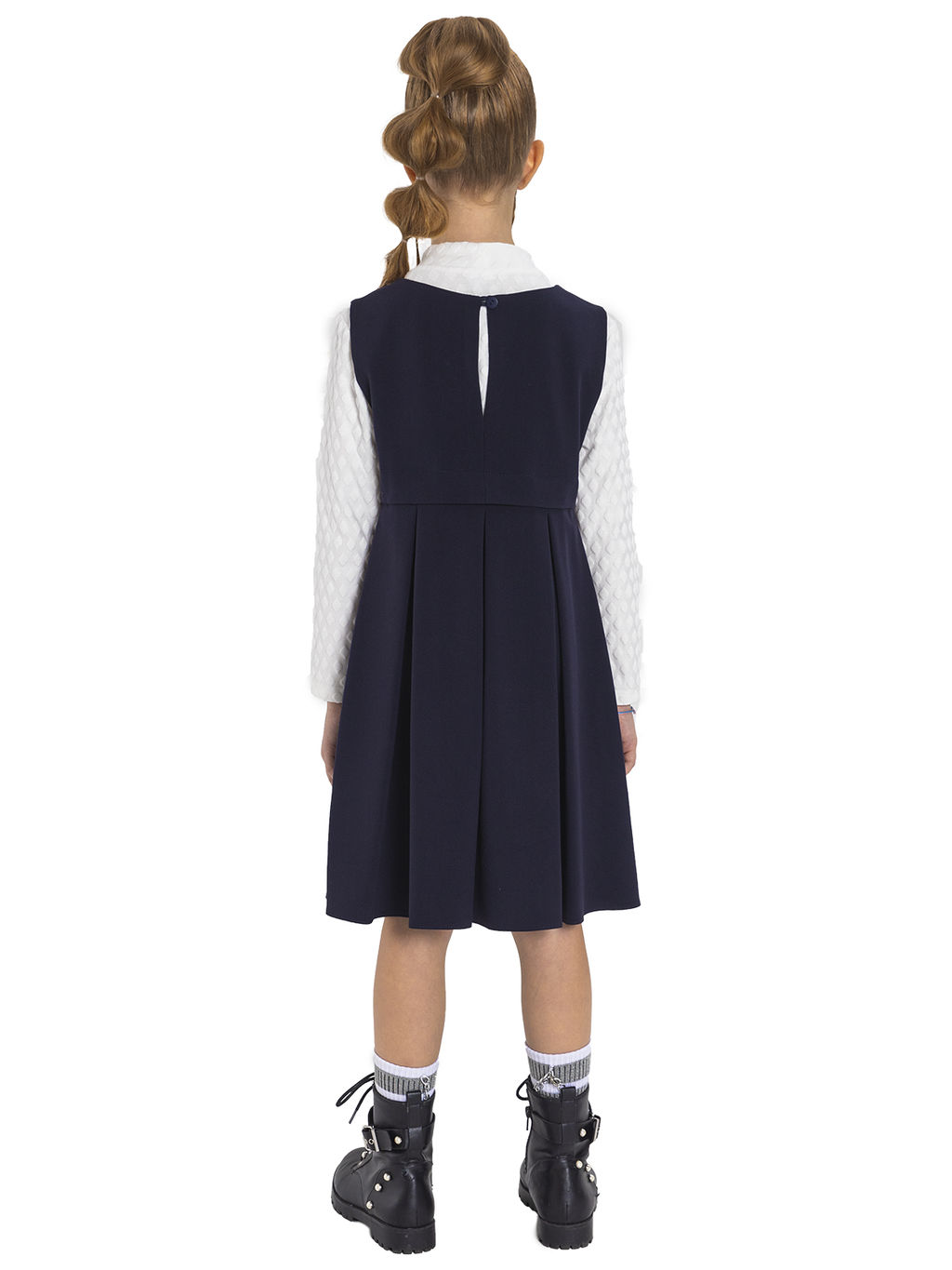 Школьный сарафан для девочки О76489 - Карамелли фото 2