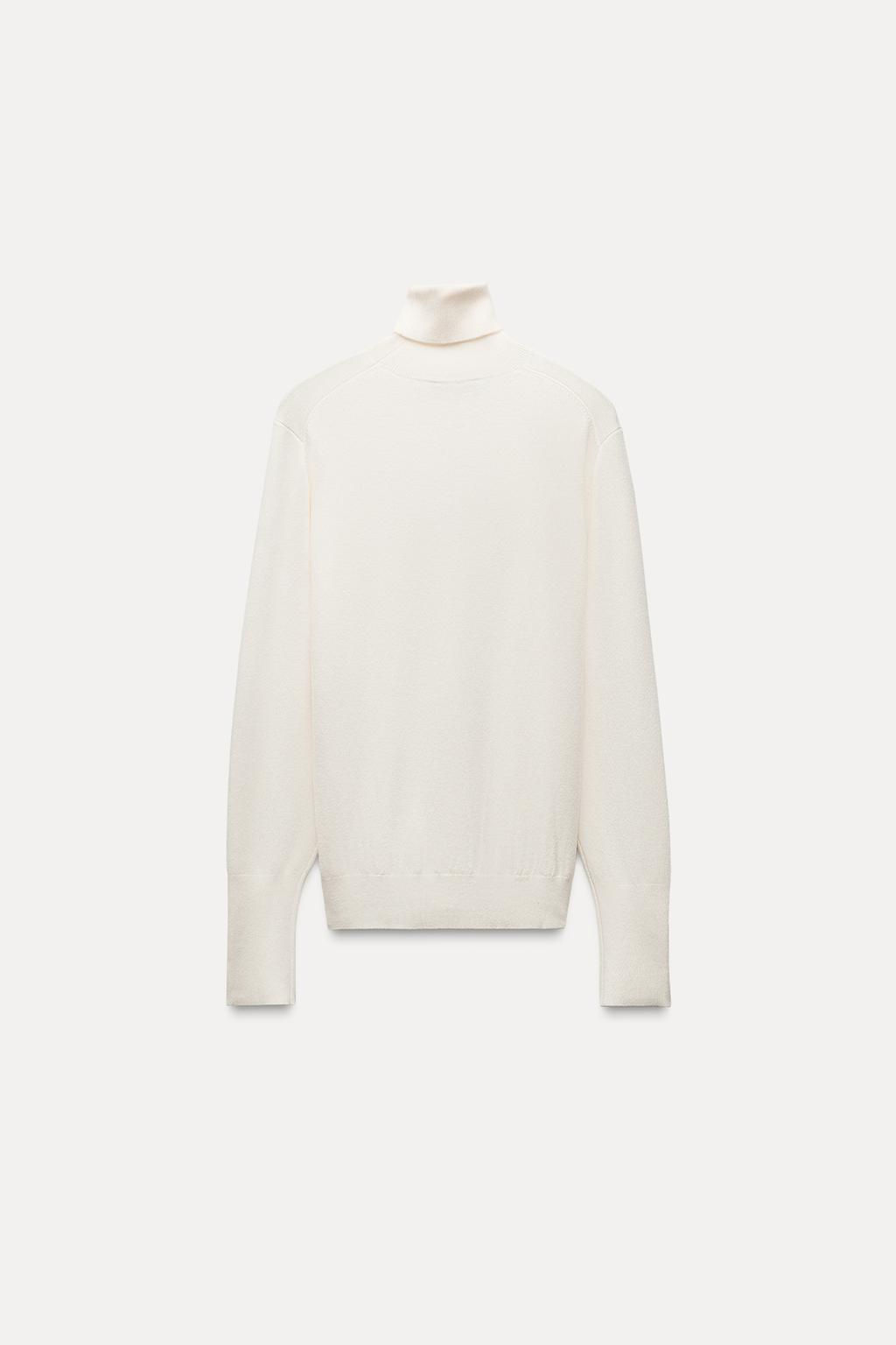 PLAIN KNIT SWEATER WITH BUTTONS - Zara фото 4