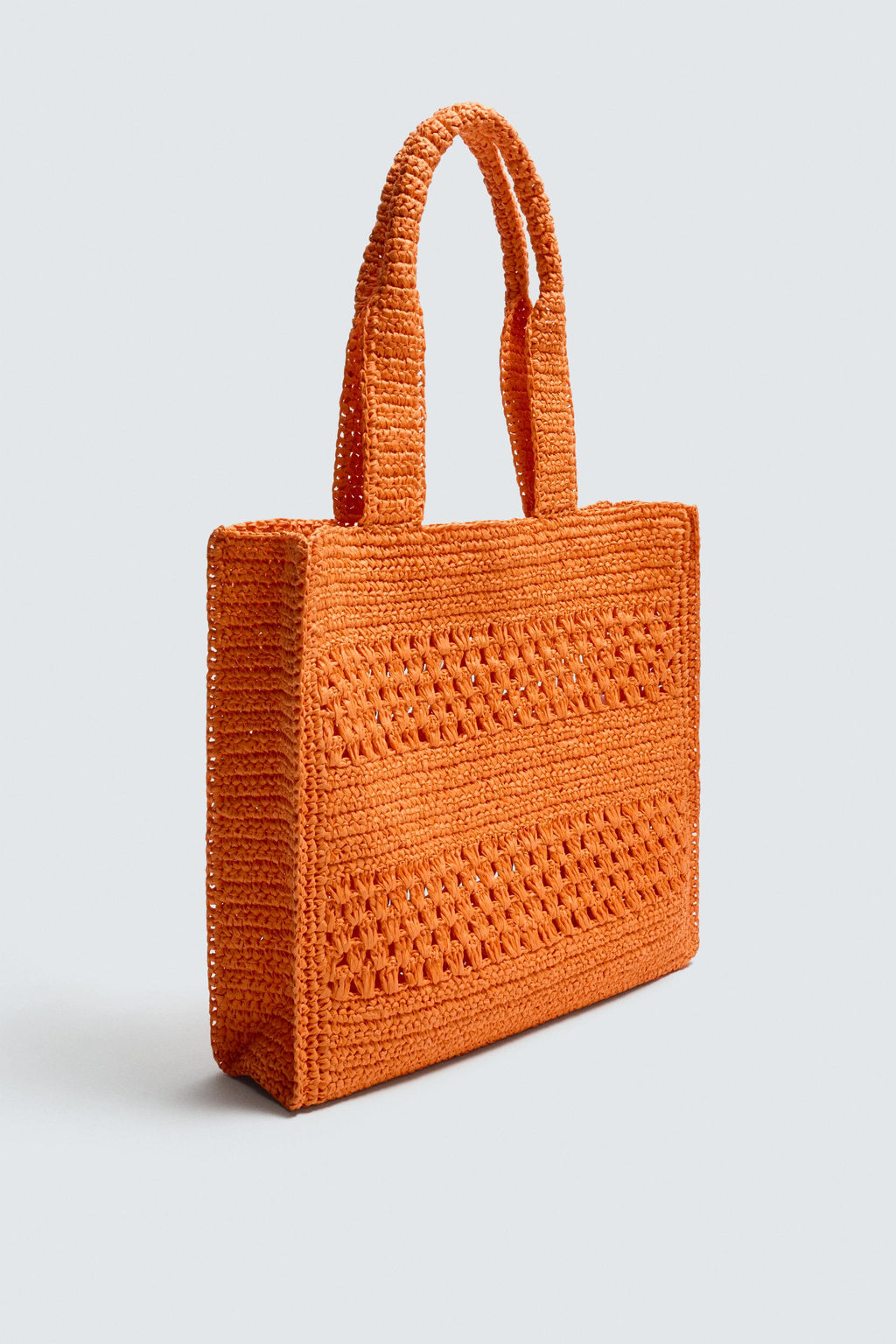 BOLSO SHOPPER TRENZADO / Blanco Crudo - Zara фото 4