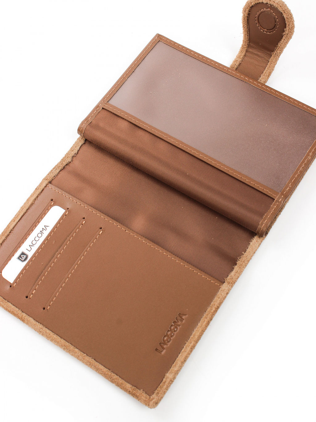 LACCOMA обложка для авто документов LA-3090-З-коричневый натуральная замша