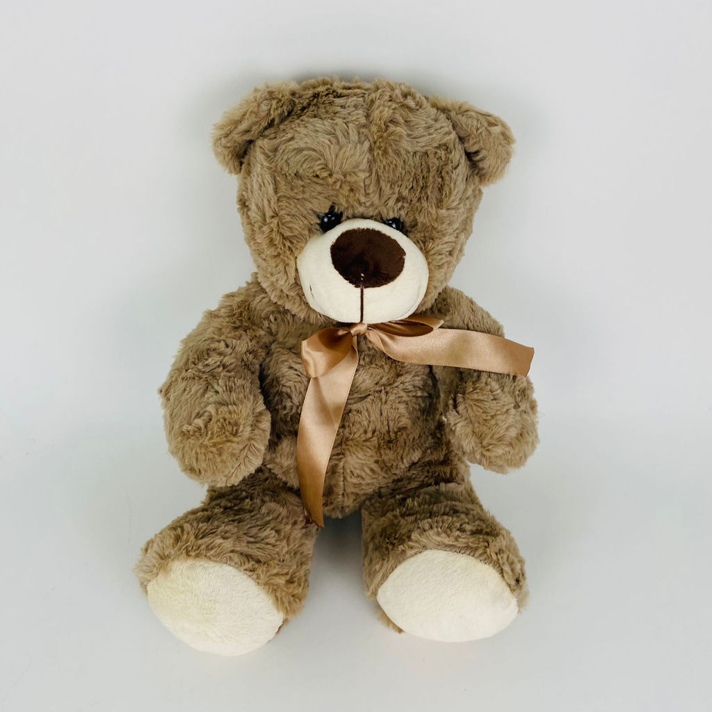 Мягкая игрушка Мишка с полосатым бантом 30 см (арт. 6682/30) - Storyland фото 4