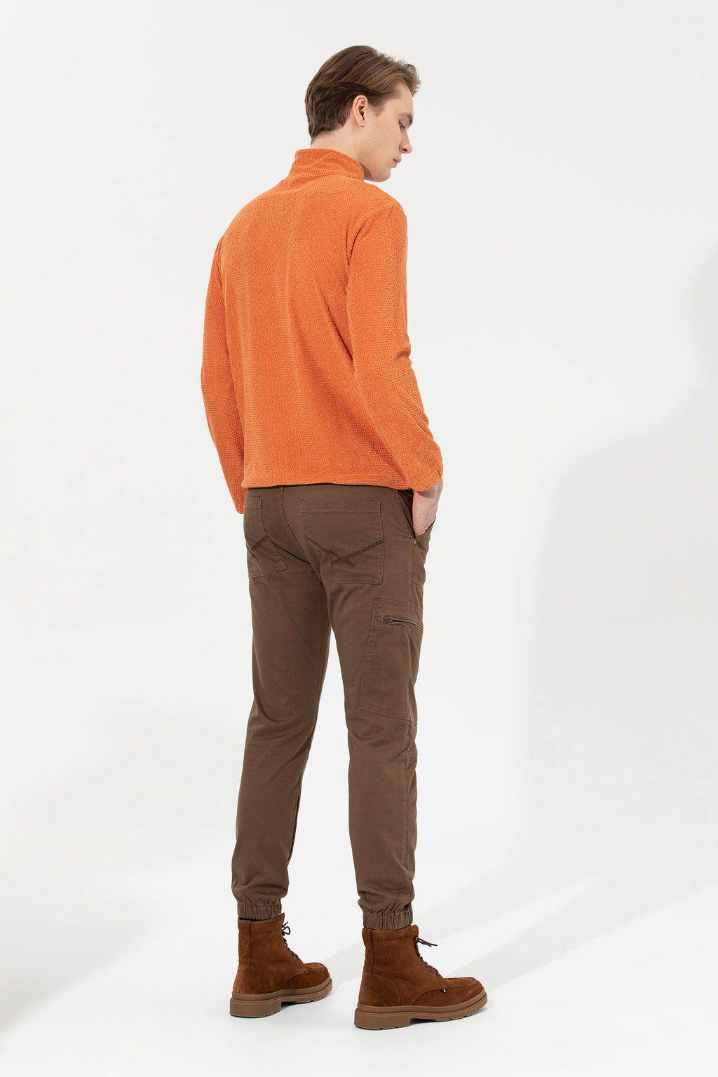 Мужские холщовые брюки цвета кокоса - U.s. polo assn фото 18