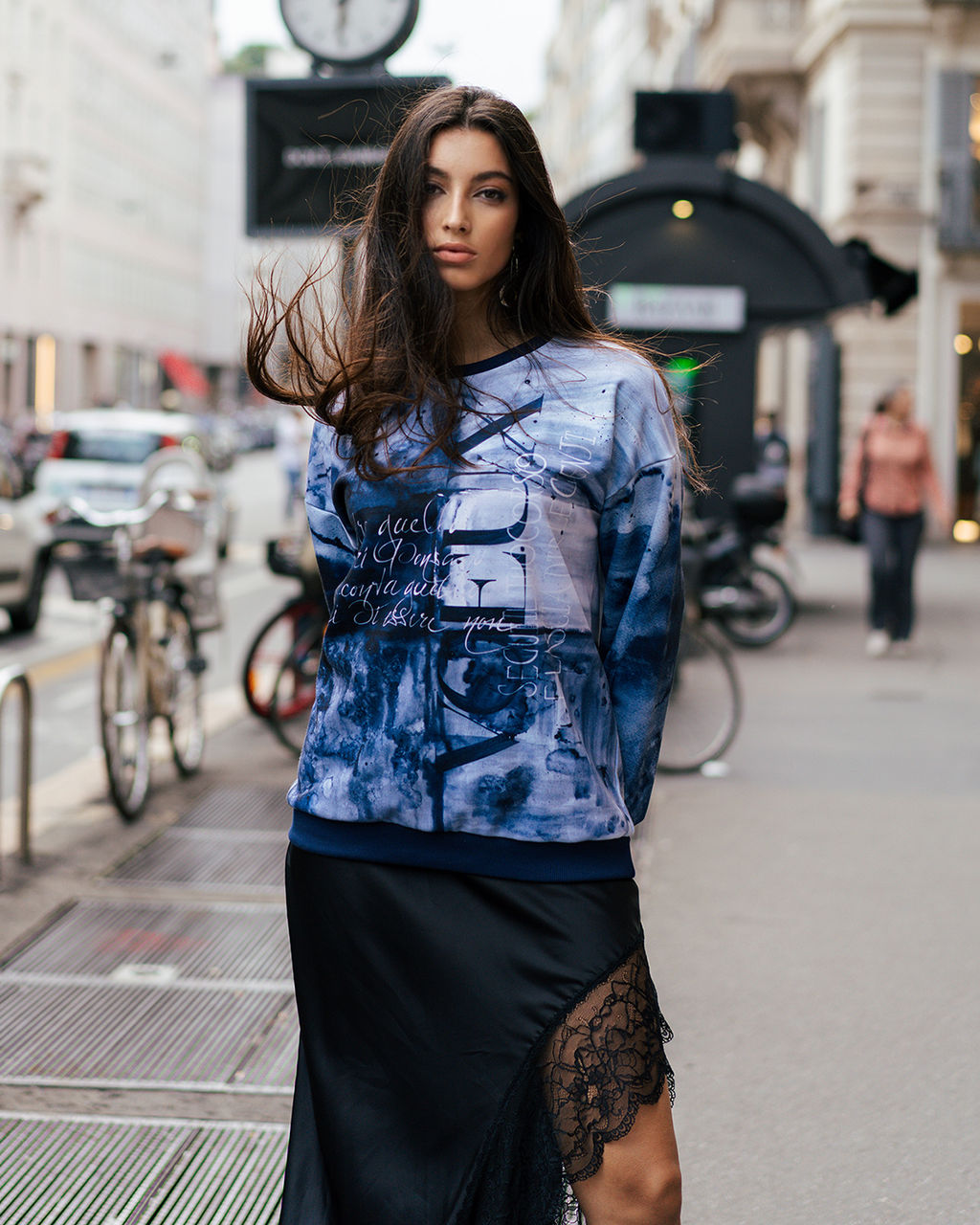 УДЛИНЁННЫЙ СВИТШОТ С ПРИНТОМ SNK011 - Sahar art lab фото 7