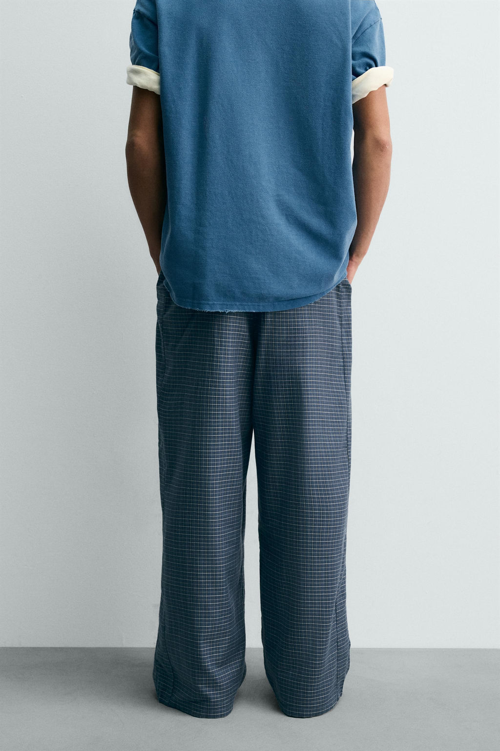LIMITED EDITION BAGGY FIT CHECK TROUSERS - Zara фото 12