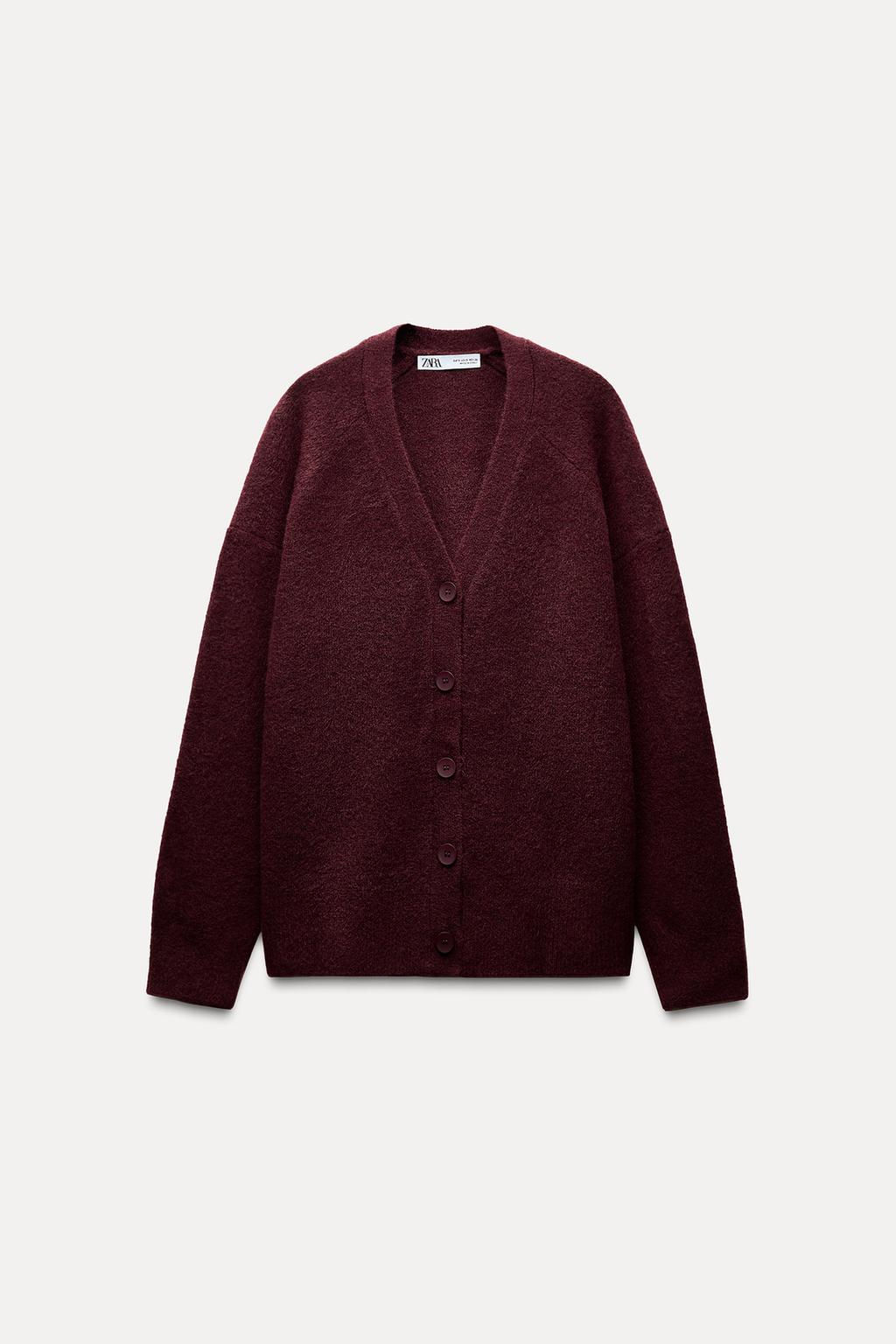 SOFT PLAIN KNIT CARDIGAN - Zara фото 11