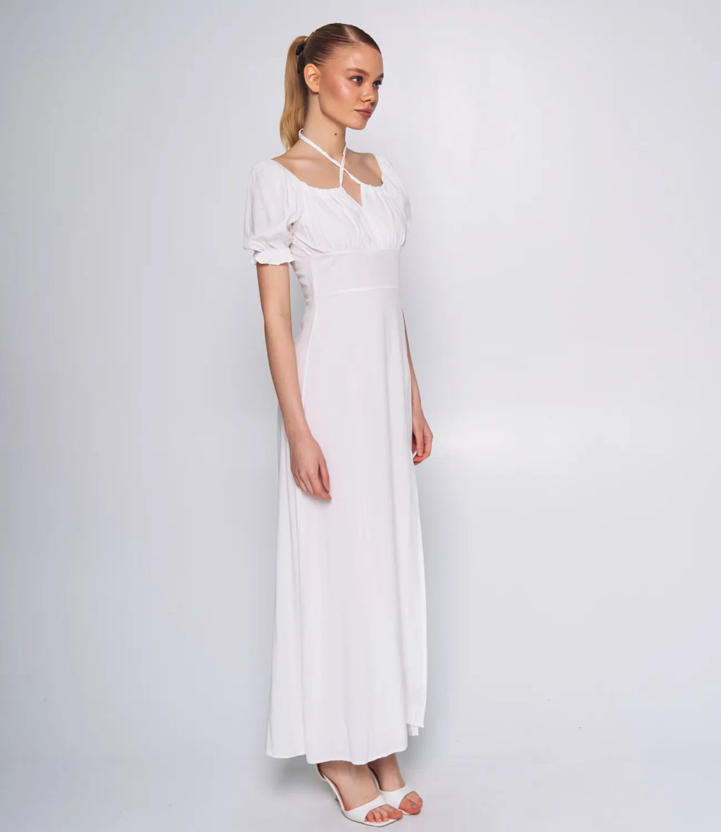 Платье #ОКТ035002, белый