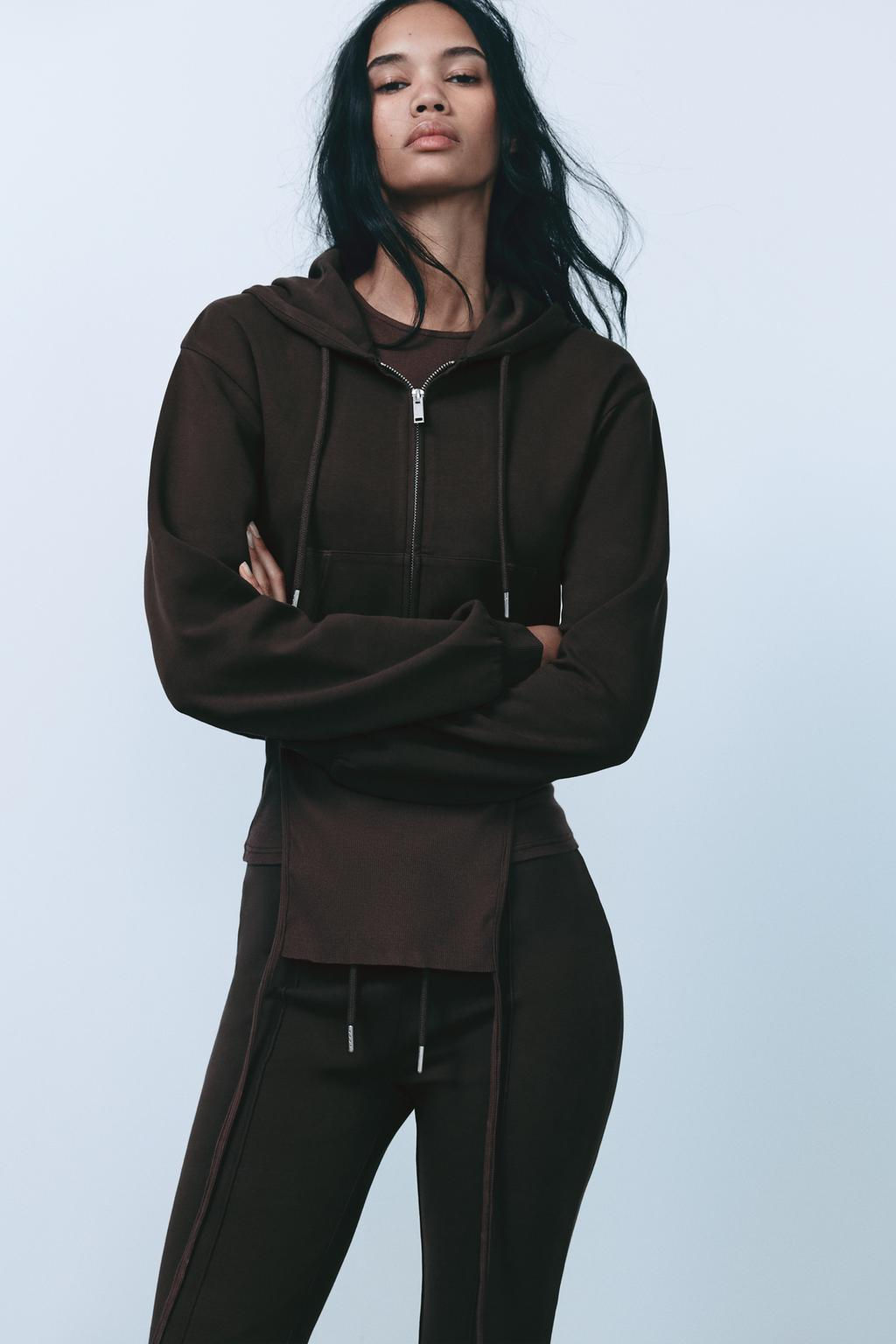 INTERLOCK CROPPED SWEATSHIRT - Zara фото 29