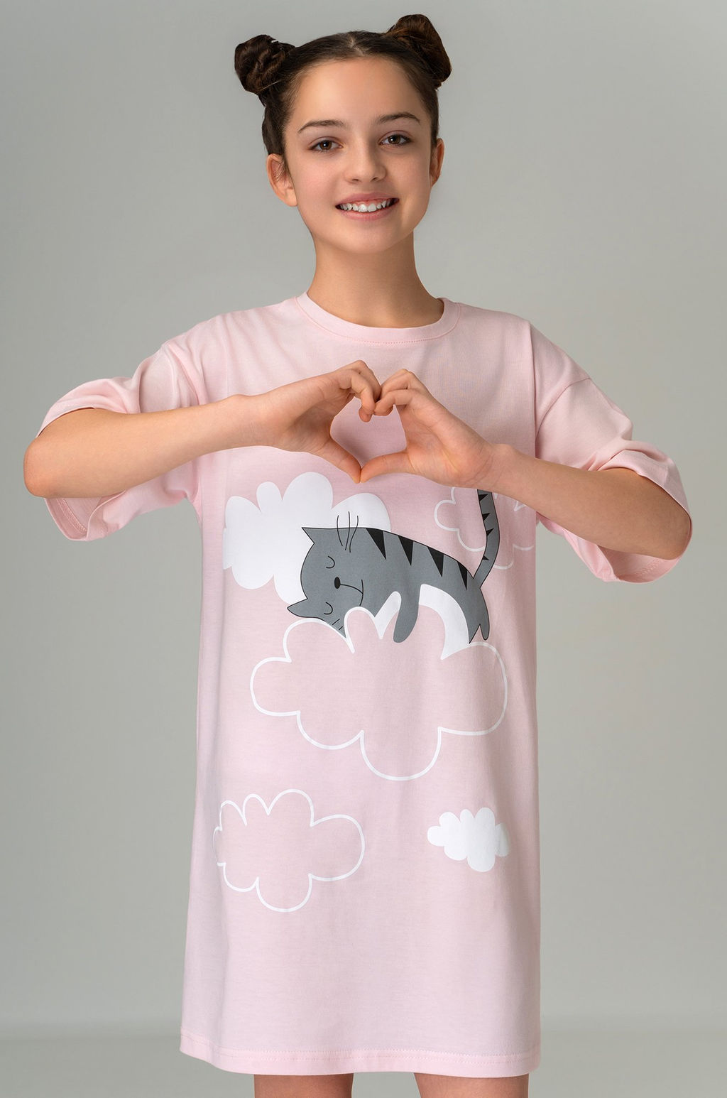 Туника оверсайз для девочки Happyfox