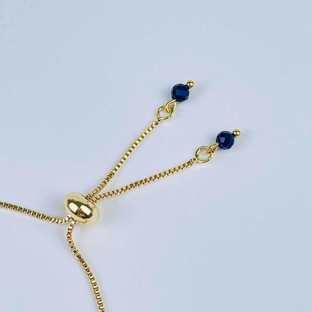 Браслет регулируемый из Лазурита, Иолита и Содалита - Радуга самоцветов фото 3