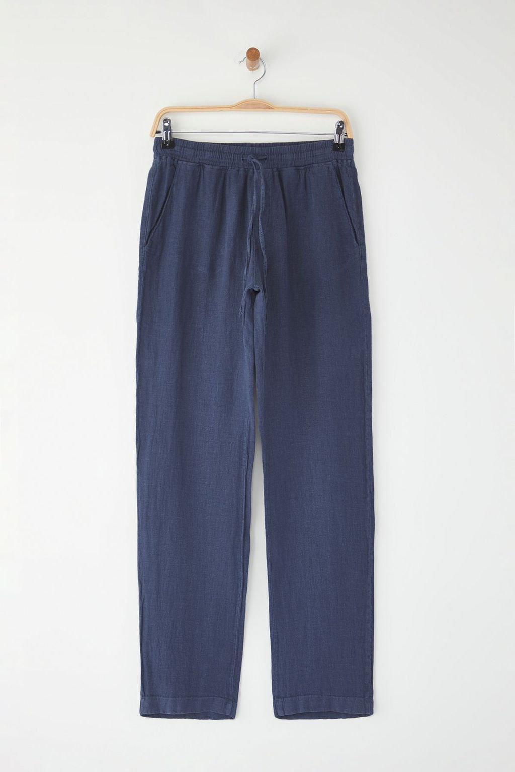 TRENDYOL MAN Premium Gri %100 Keten Straight Fit Lastikli Beli Baglamal? Pantolon TMNSS24PL00018 - Trendyolmilla фото 21