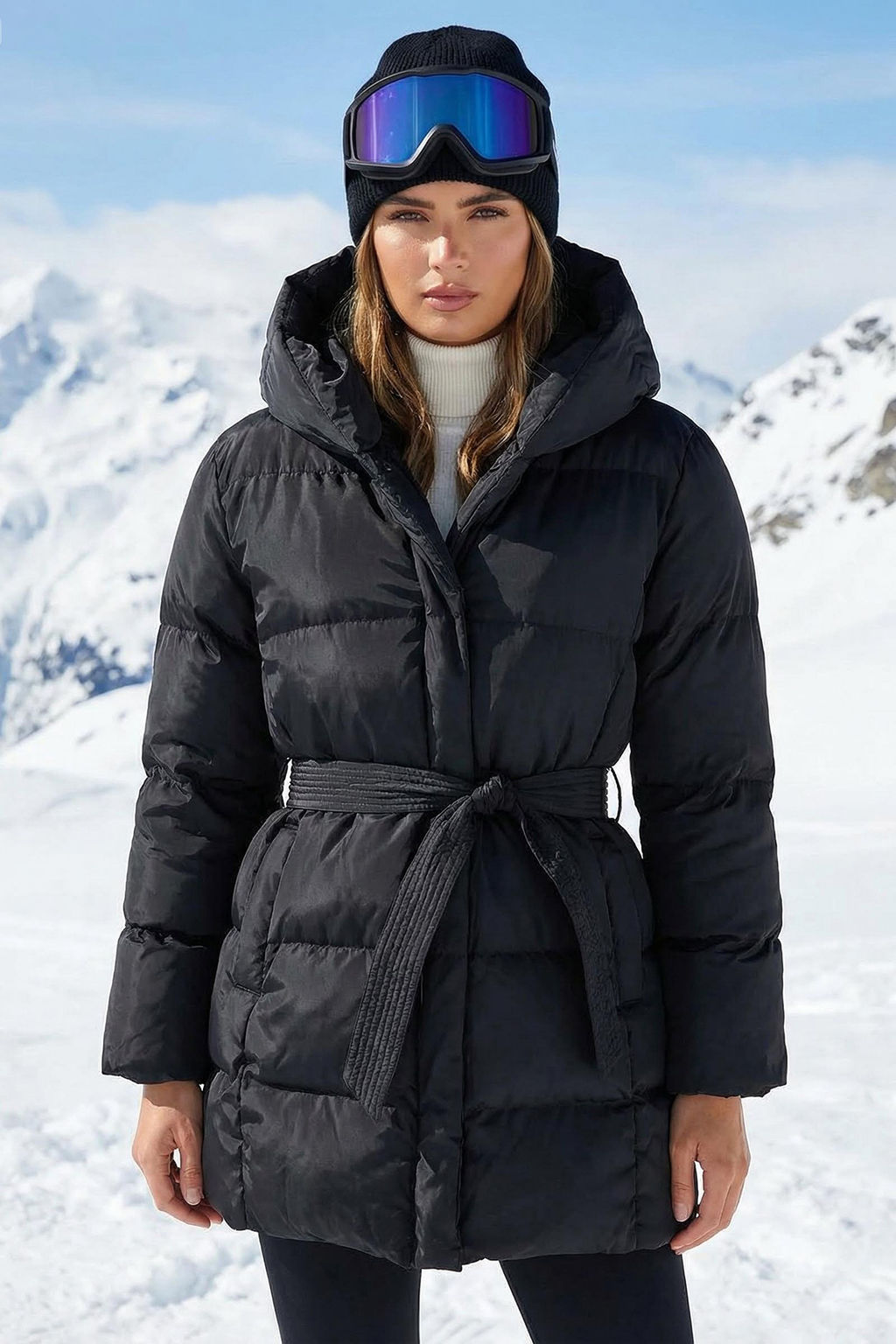 TRENDYOLMILLA Siyah Regular Kusakl? Su Itici Sisme Mont TWOAW23MO00007  фото 9