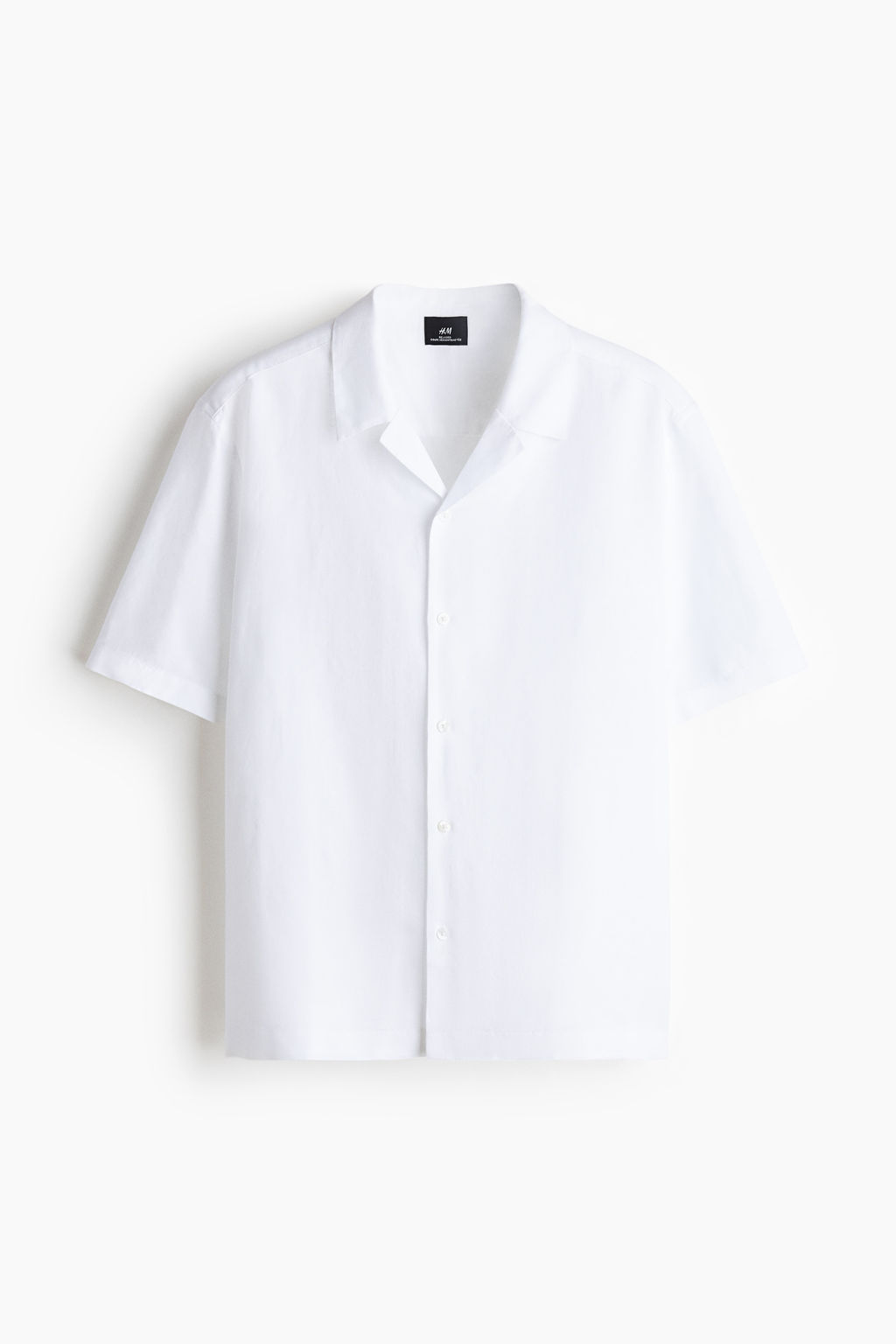 Camisa resort en mezcla de lino Relaxed Fit - H&m фото 3