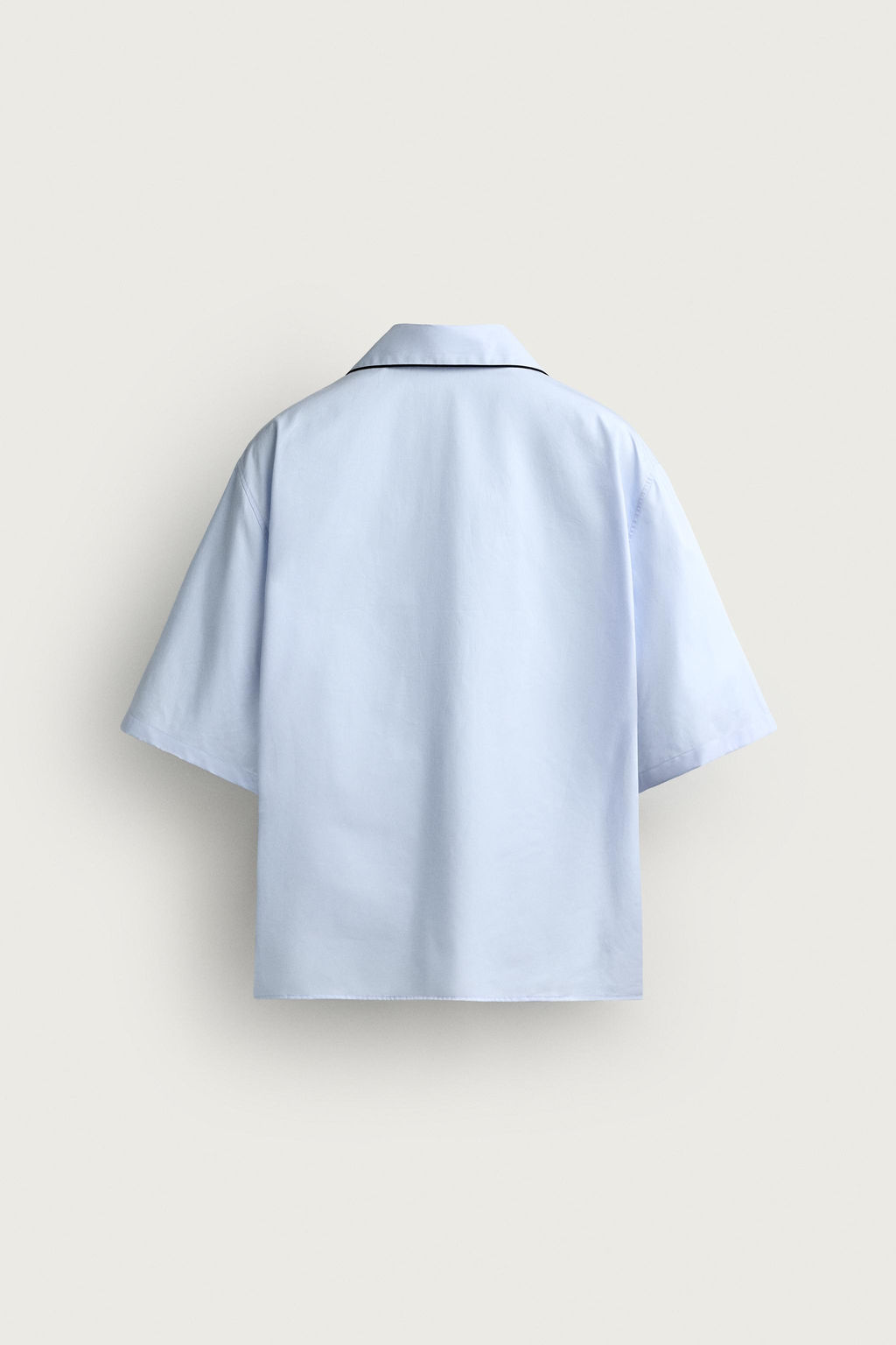 CAMISA RELAXED FIT VIVO CONTRASTE / Azul cielo - Zara фото 6