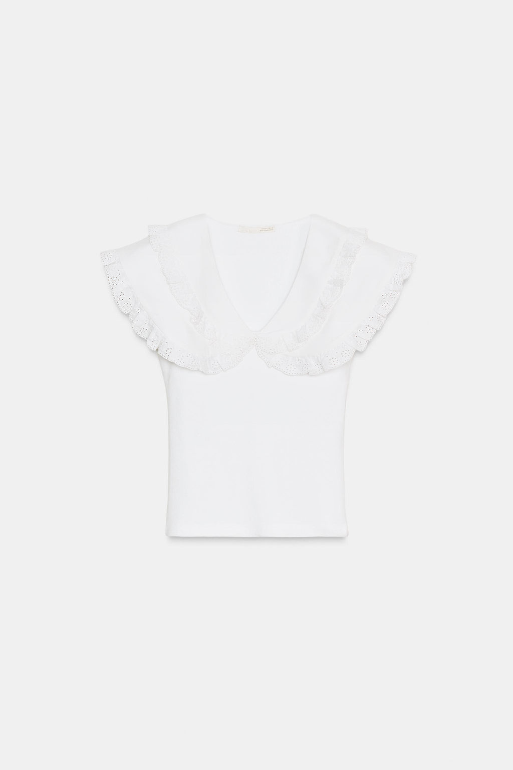 PETER PAN COLLAR T-SHIRT - Zara фото 6