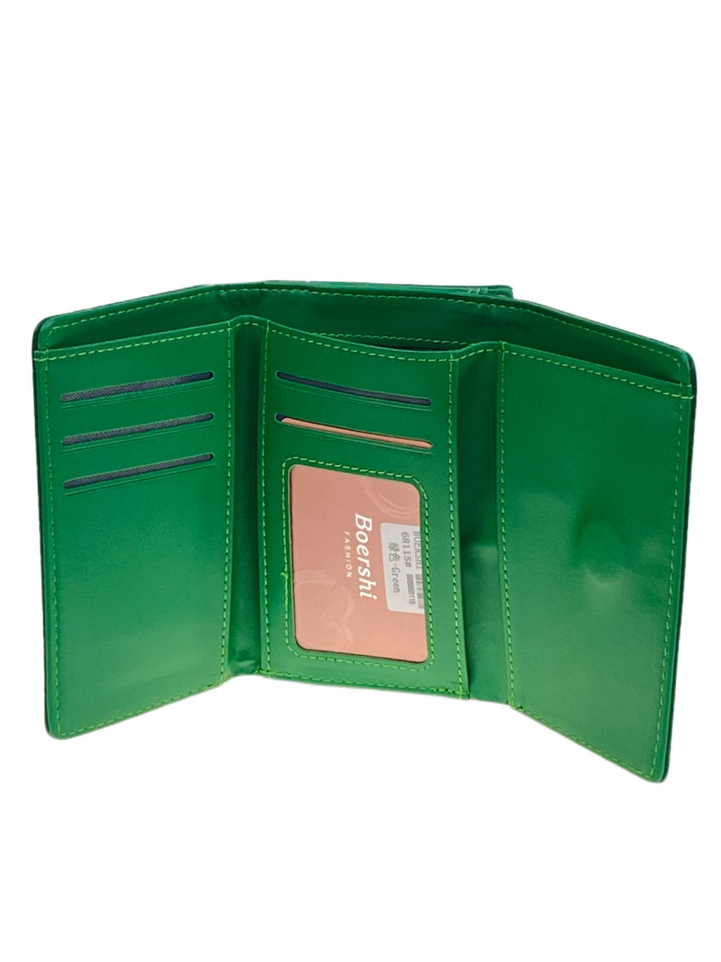 Женское портмоне из искусственной кожи, цвет зеленый - Greta фото 2