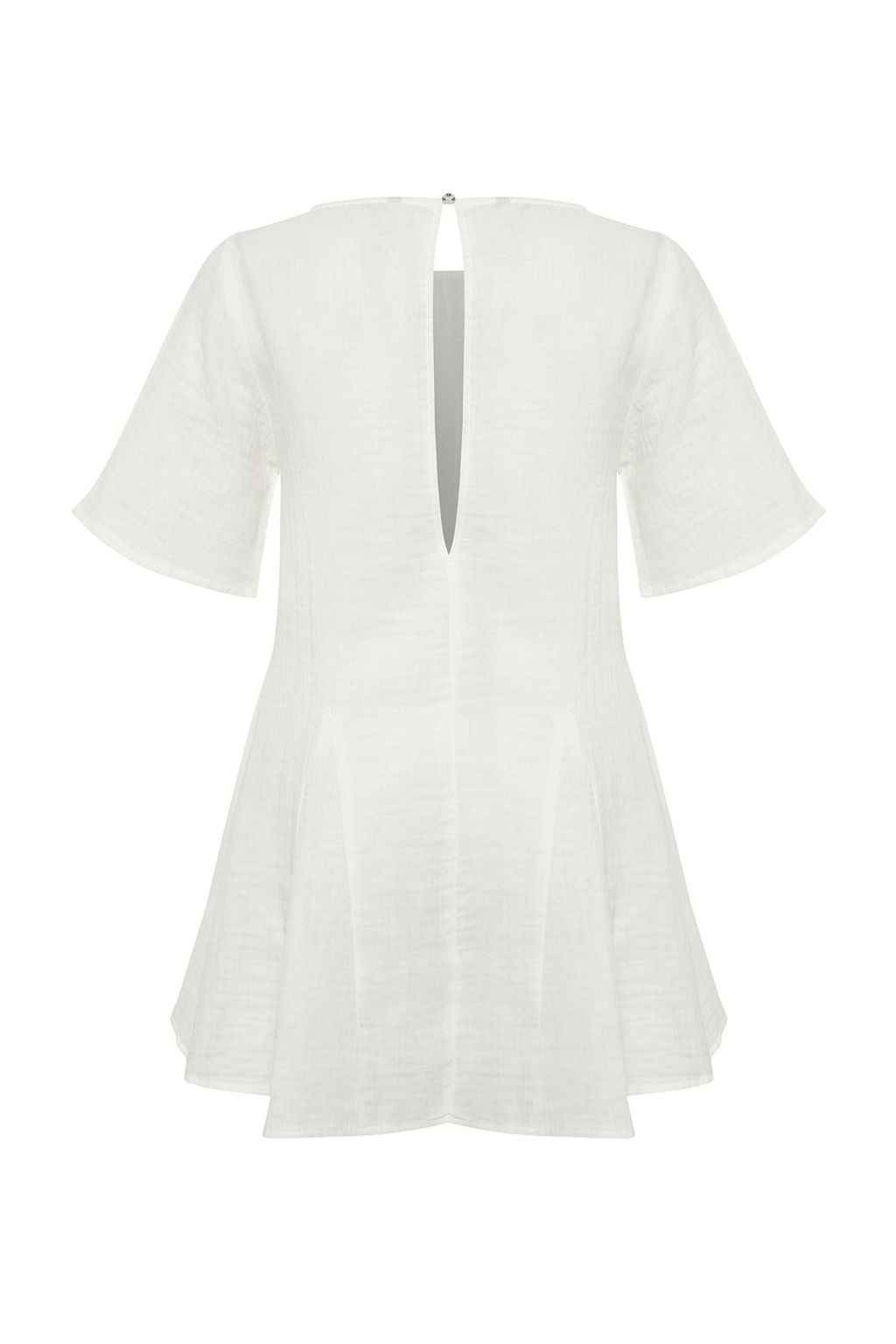 Trendyolmilla Siyah Muslin 100% Pamuk Plaj Elbise TBESS25EL00135  фото 6