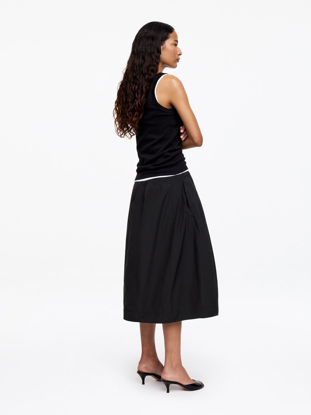 Falda midi de talle alto - H&m фото 6