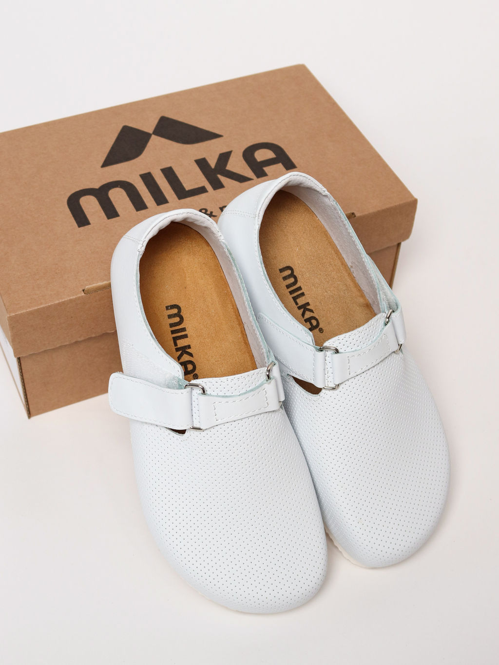 01 | Nana | Женские полуботинки (белый перфорация) - Milka shoes&more фото 9