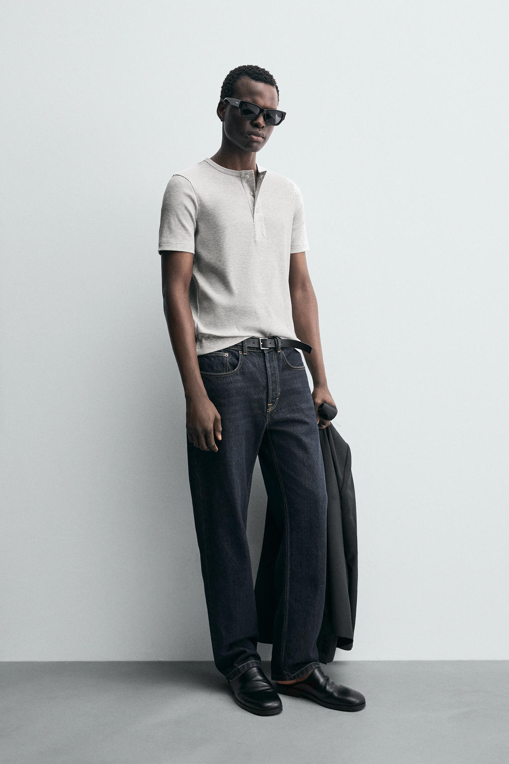 BUTTON-NECK T-SHIRT - Zara фото 4