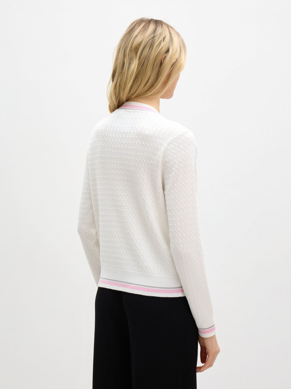 Conso/KCL 240701 - milk/pink Кардиган женский  фото 3