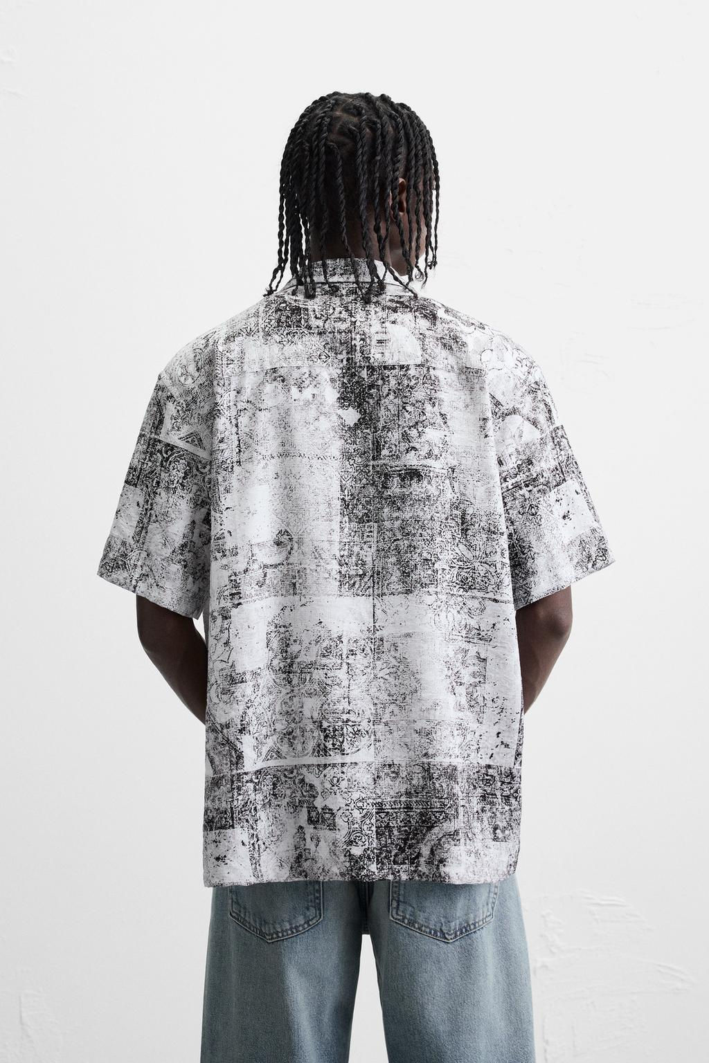 ABSTRACT PRINT SHIRT - Zara фото 3