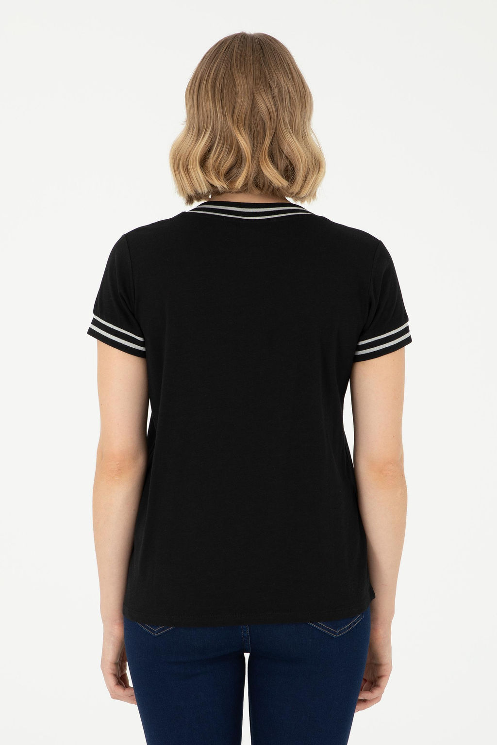 Женская черная футболка - U.s. polo assn фото 5