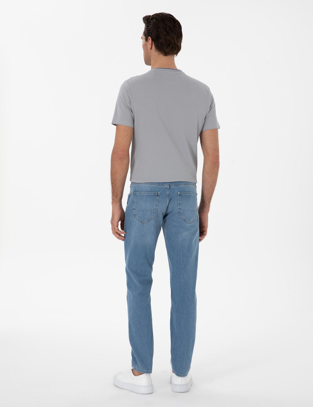 A__k Mavi Slim Fit Pamuk Kar___ml_ Jean Pantolon - Cacharel фото 4