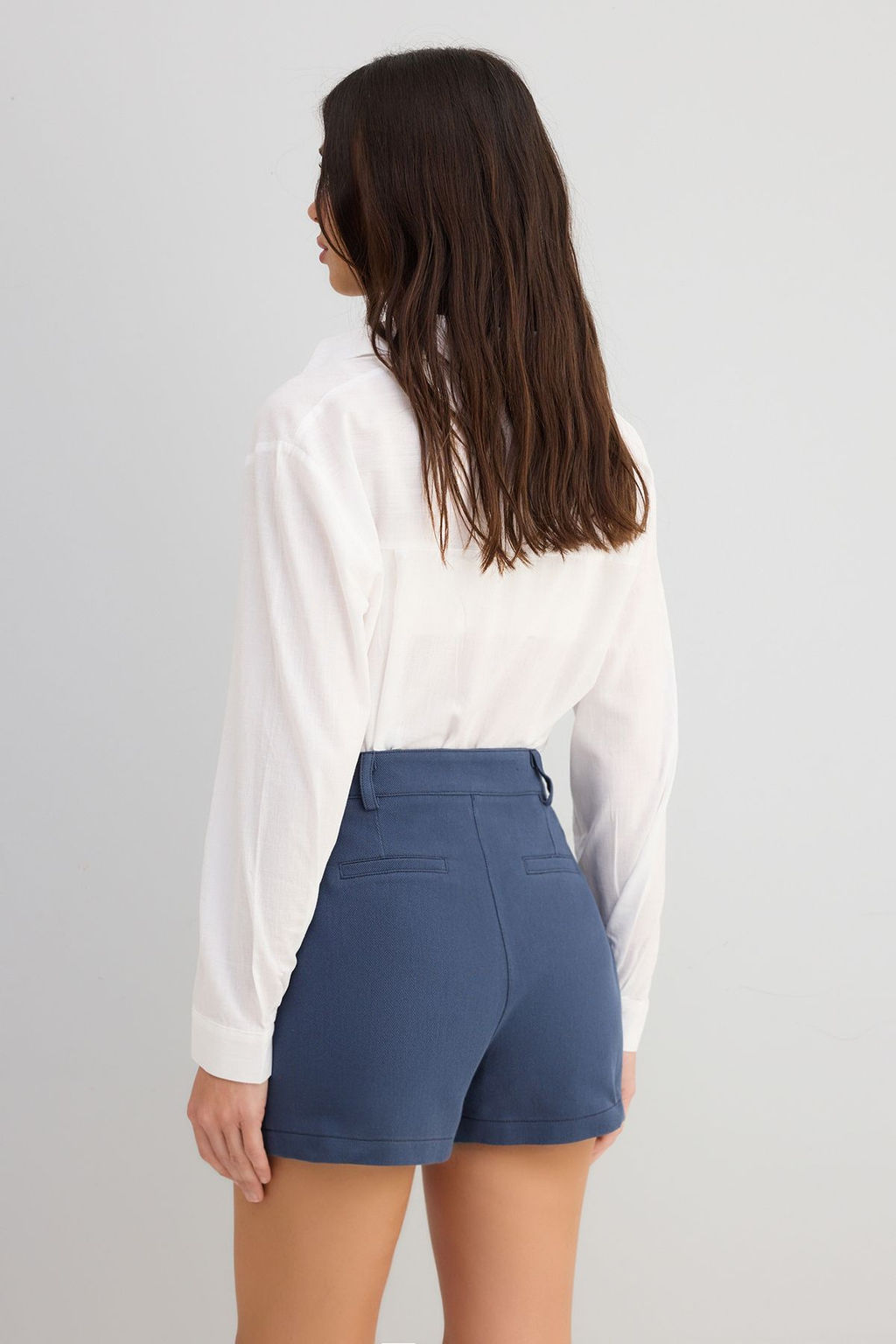 Trendyolmilla Beyaz %100 Pamuk Gabardin City Boy Sort & Bermuda TWOSS25SR00210 фото 10